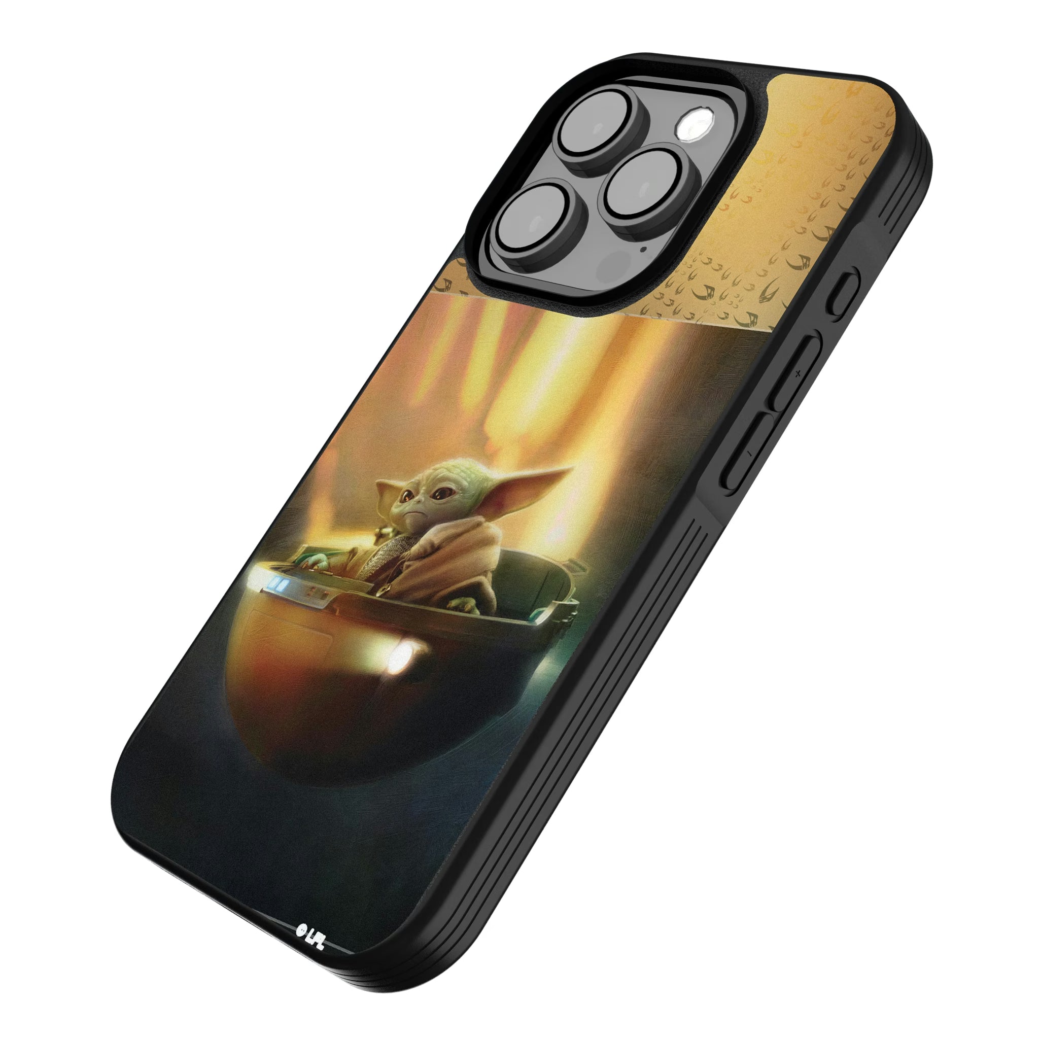 Star Wars: The Mandalorian Grogu Portrait iPhone Bump Phone Case for Apple iPhone - Isometric View