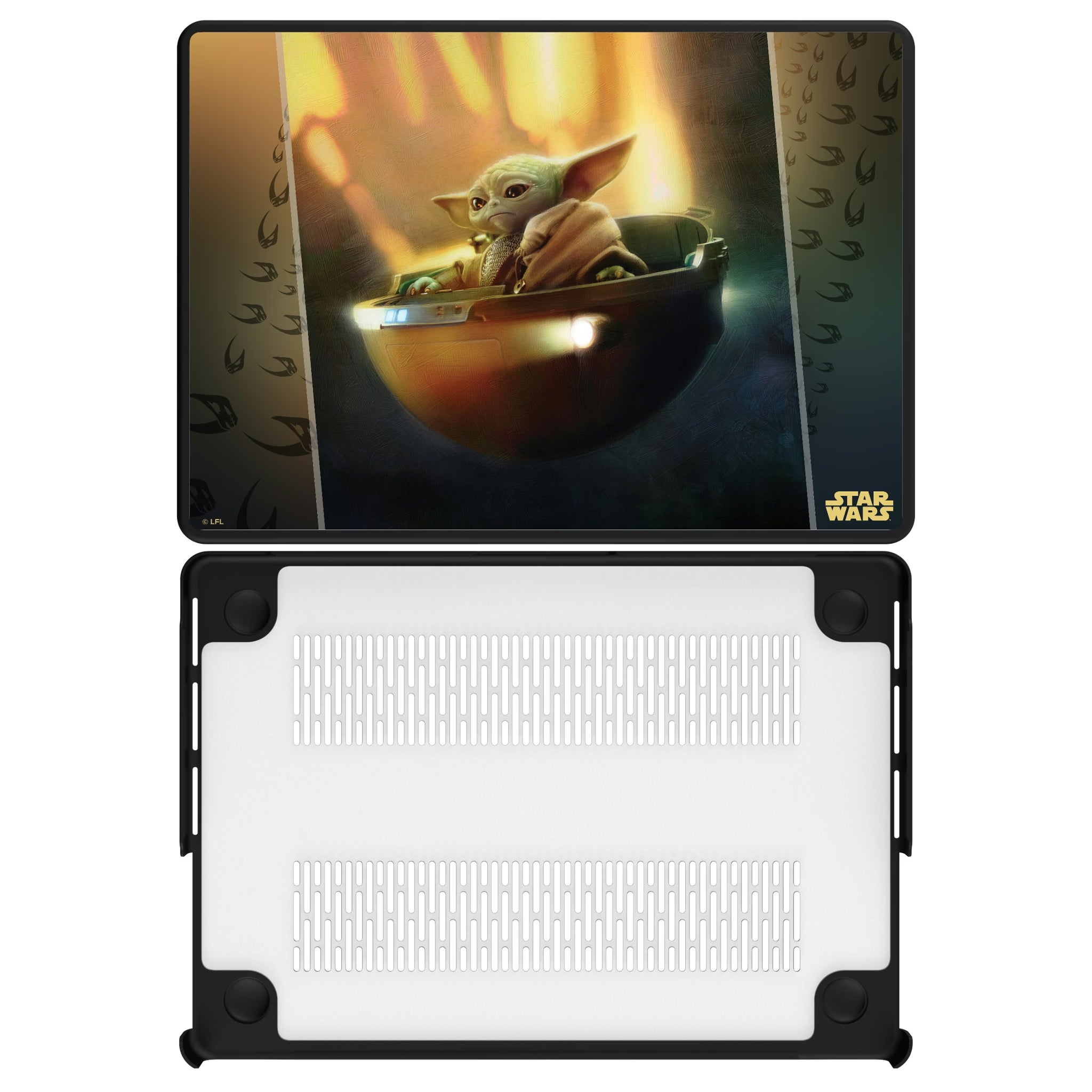 Star Wars: The Mandalorian Grogu Portrait MacBook Laptop Case for Apple MacBook#Device_MacBook Pro (14-inch, 2021) / MacBook Pro (14-inch, 2023) / MacBook Pro (14-inch, 2024)