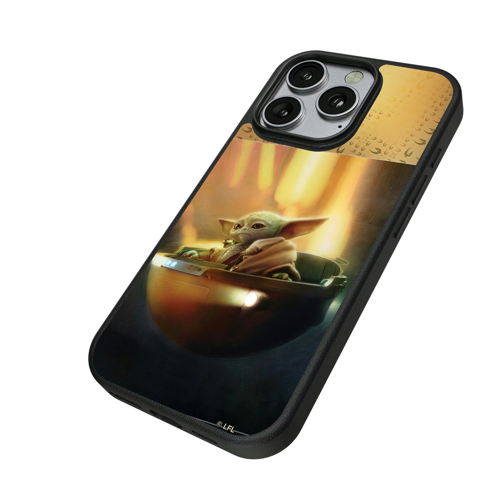 Star Wars: The Mandalorian Grogu Portrait iPhone MagSafe Compatible Phone Case for Apple iPhone - Isometric View