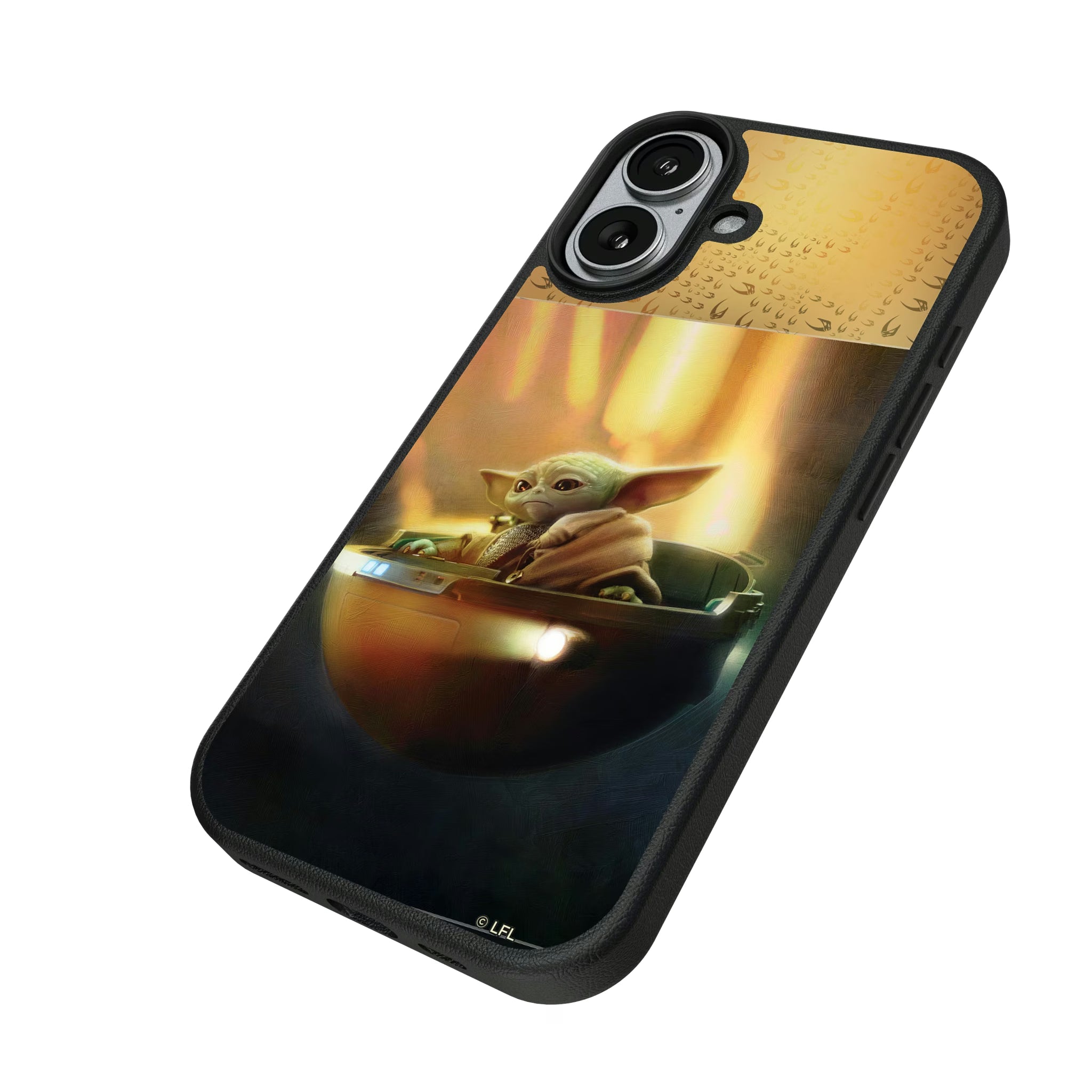 Star Wars: The Mandalorian Grogu Portrait iPhone MagSafe Compatible Phone Case for Apple iPhone - Isometric View#Device_iPhone 17