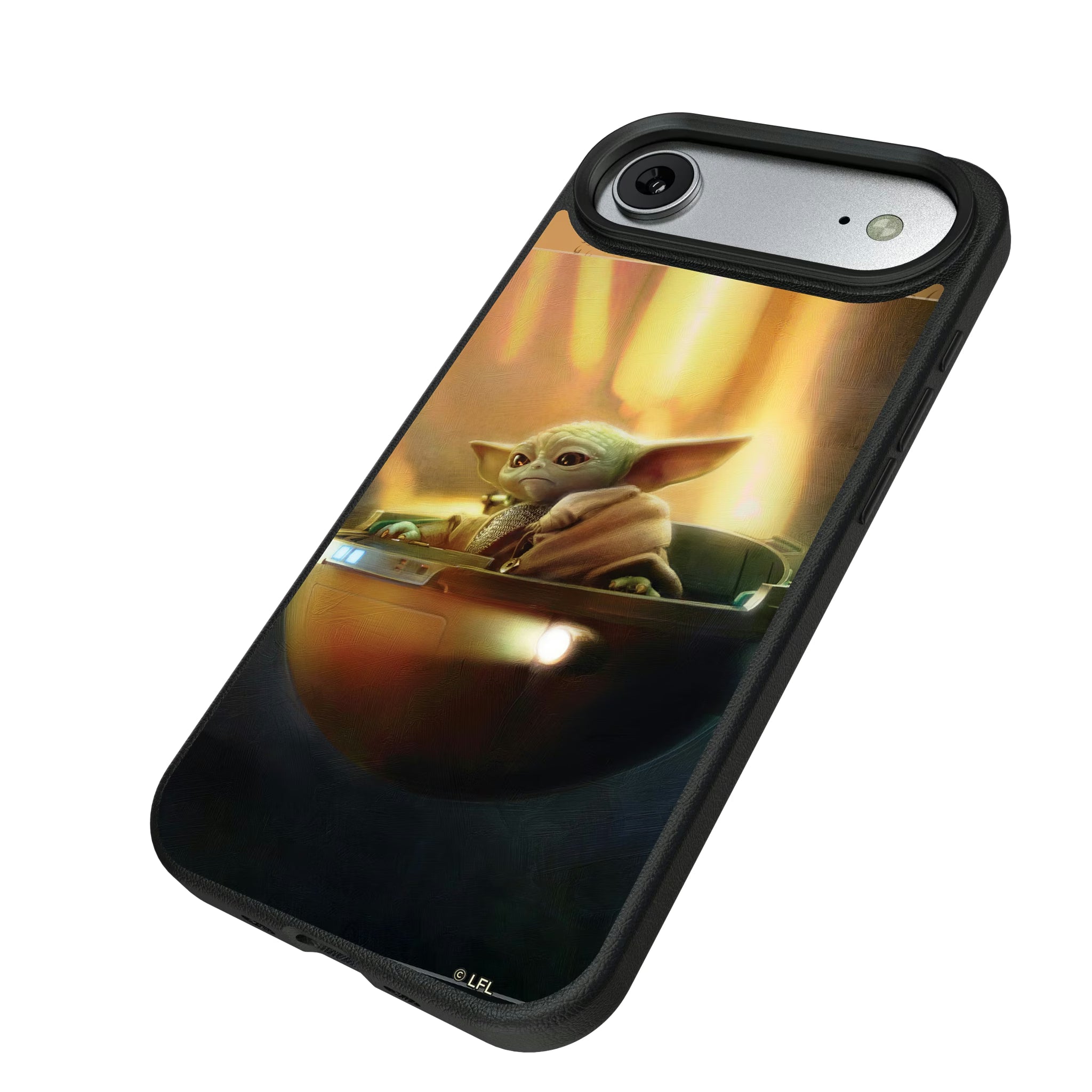 Star Wars: The Mandalorian Grogu Portrait iPhone MagSafe Compatible Phone Case for Apple iPhone - Isometric View#Device_iPhone Air