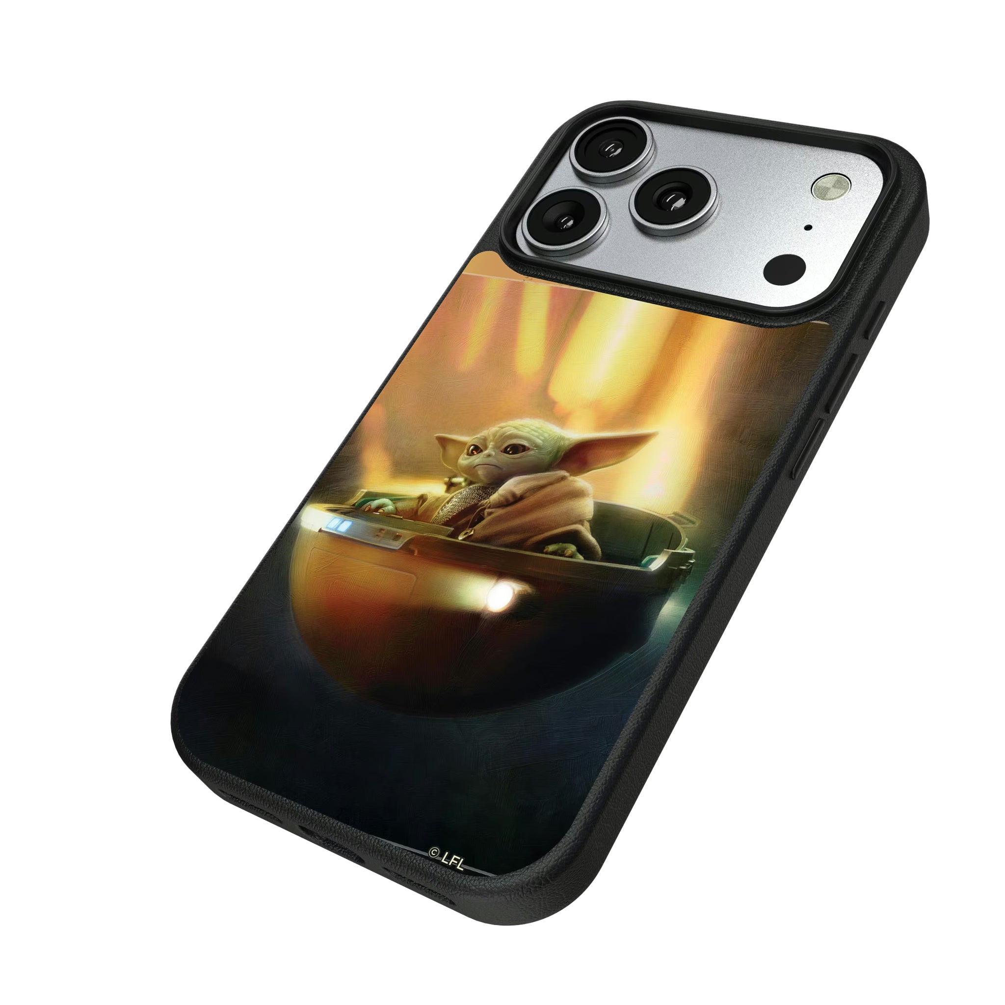 Star Wars: The Mandalorian Grogu Portrait iPhone MagSafe Compatible Phone Case for Apple iPhone - Isometric View#Device_iPhone 17 Pro