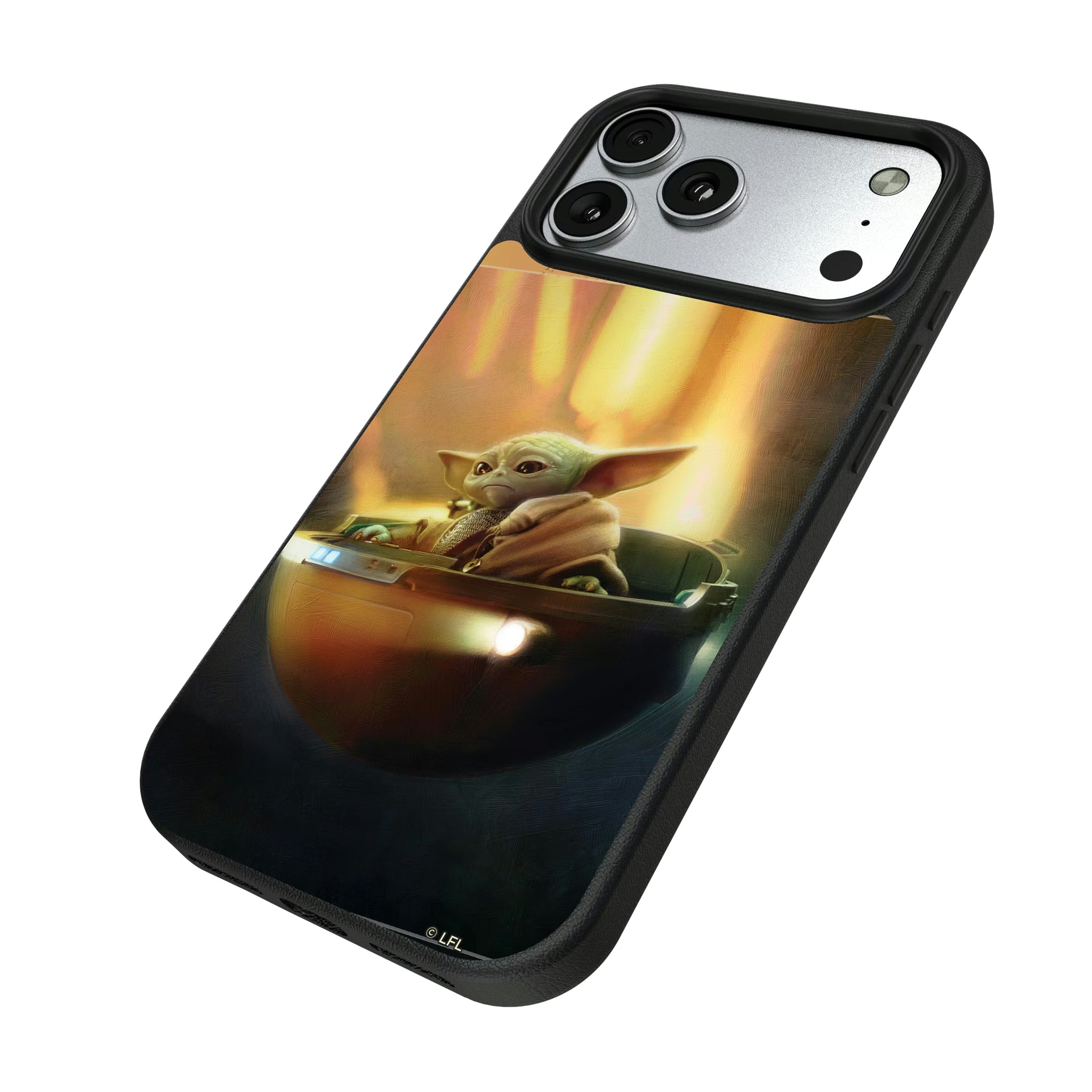 Star Wars: The Mandalorian Grogu Portrait iPhone MagSafe Compatible Phone Case for Apple iPhone - Isometric View#Device_iPhone 17 Pro Max