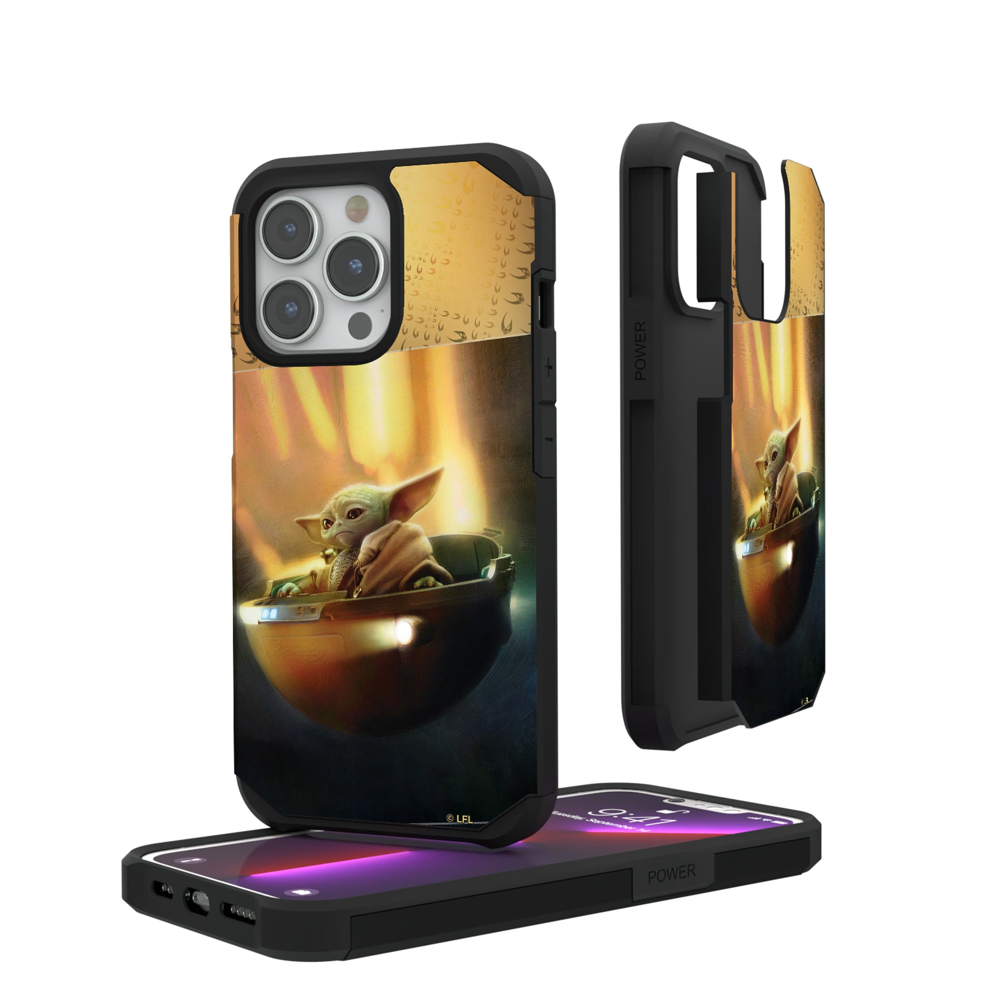 Star Wars: The Mandalorian Grogu Portrait iPhone Rugged Phone Case for Apple iPhone#Device_iPhone 13 Pro