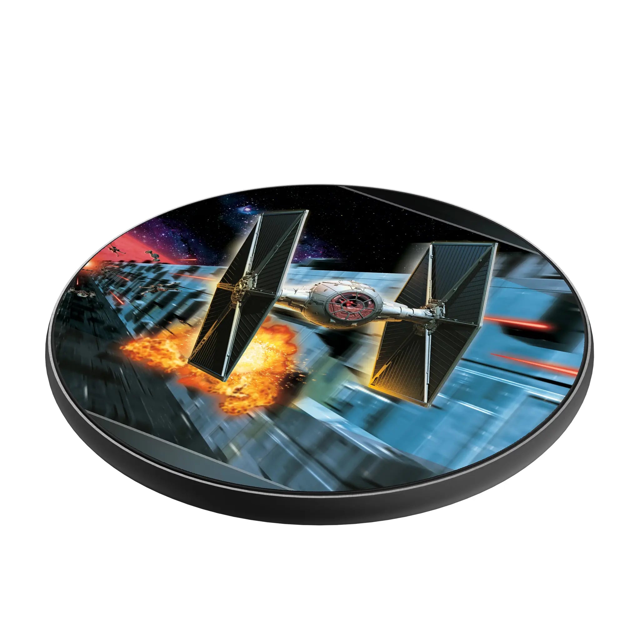 Star Wars TIE Fighter Portrait 15-Watt Wireless Charger - Isometric View