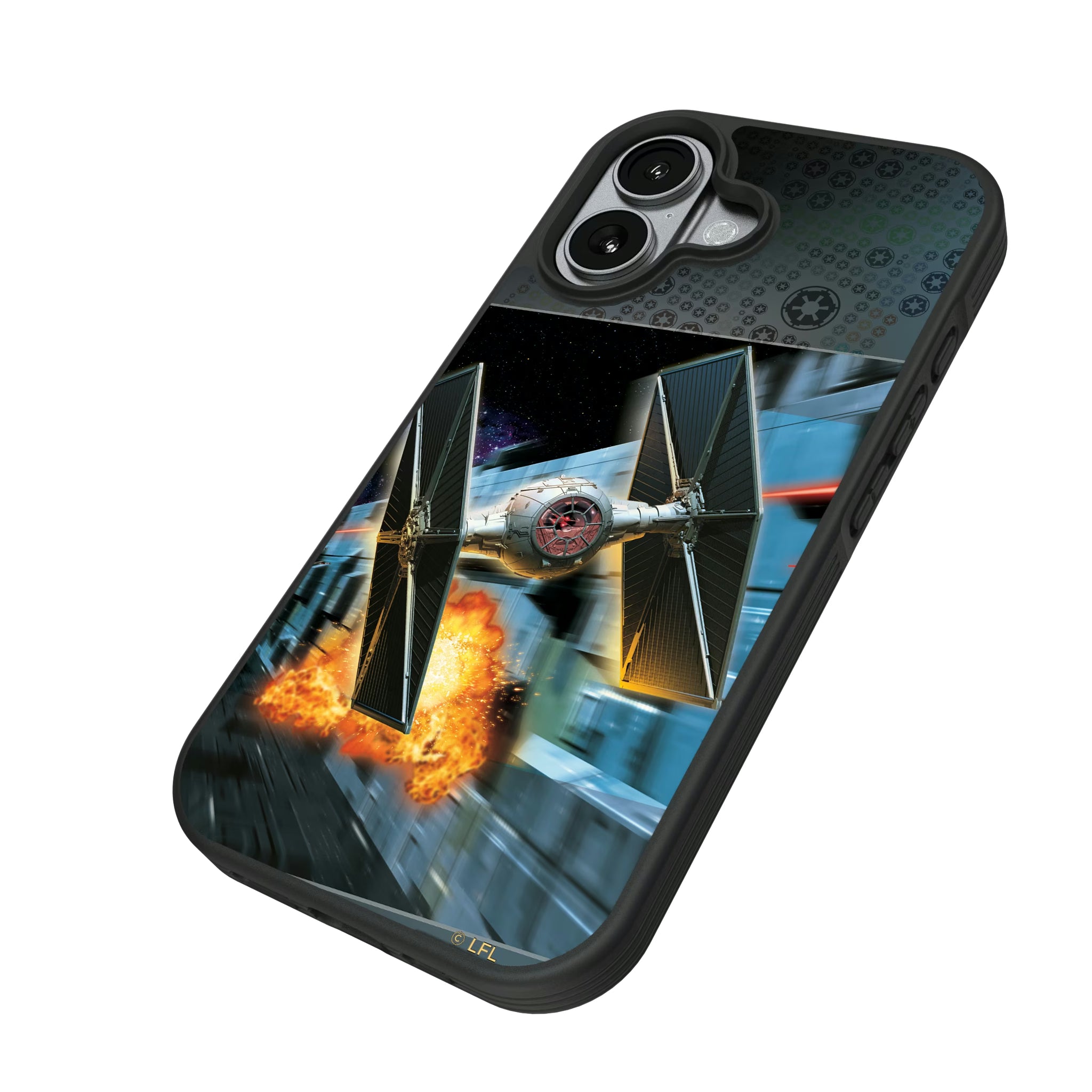 Star Wars TIE Fighter Portrait iPhone Bump Phone Case for Apple iPhone - Isometric View#Device_iPhone 17