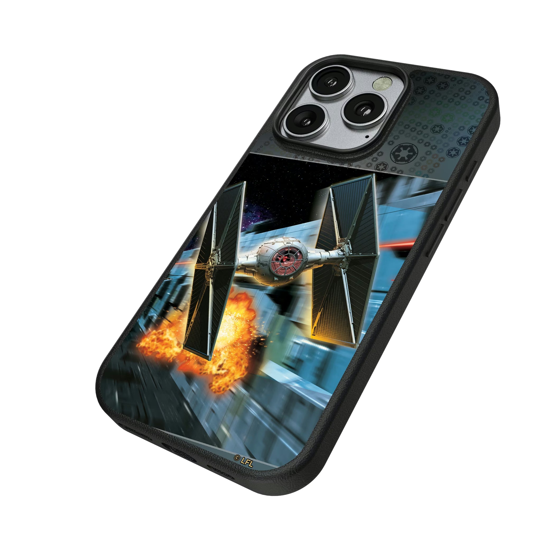 Star Wars TIE Fighter Portrait iPhone MagSafe Compatible Phone Case for Apple iPhone - Isometric View