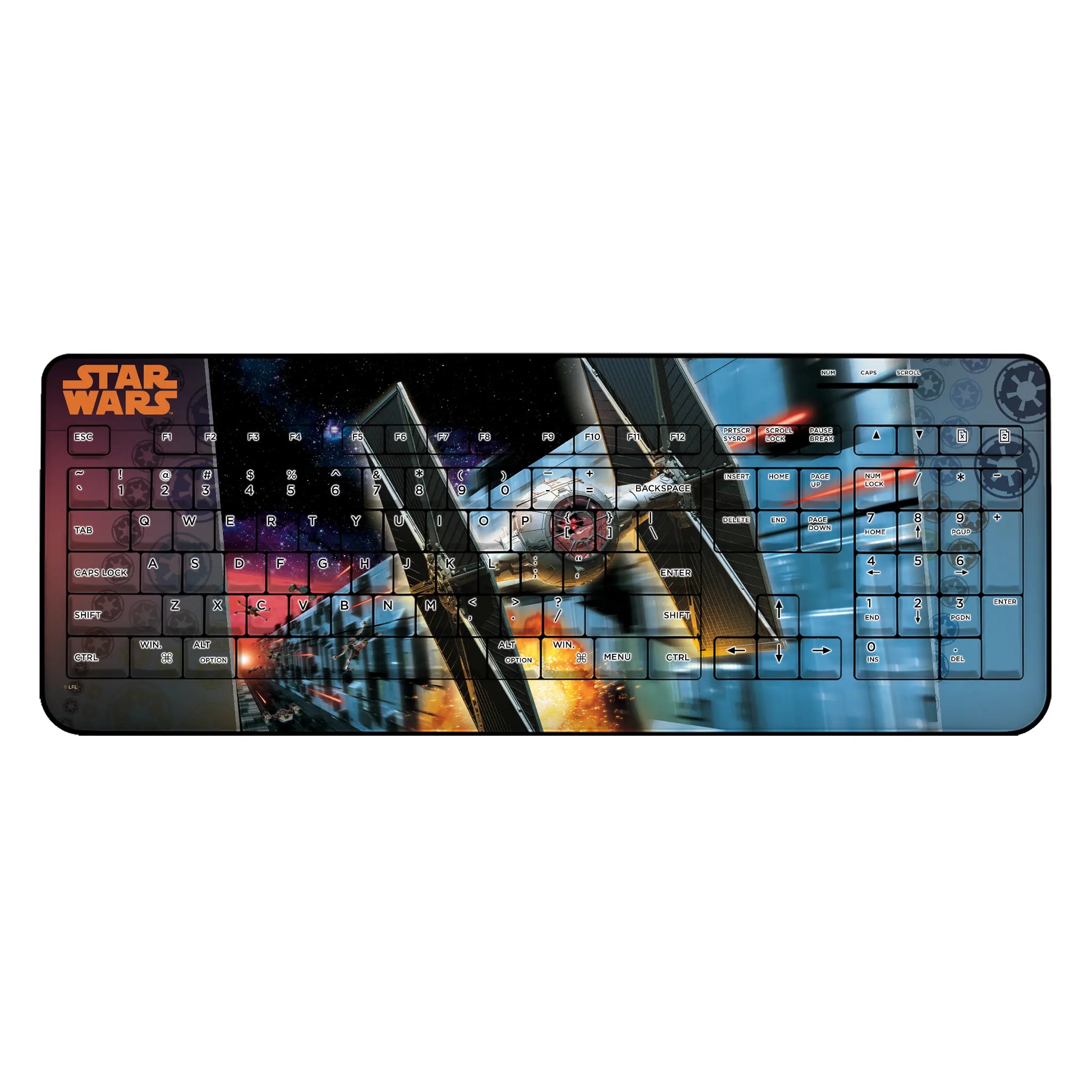 Star Wars TIE Fighter Portrait Wireless USB Keyboard