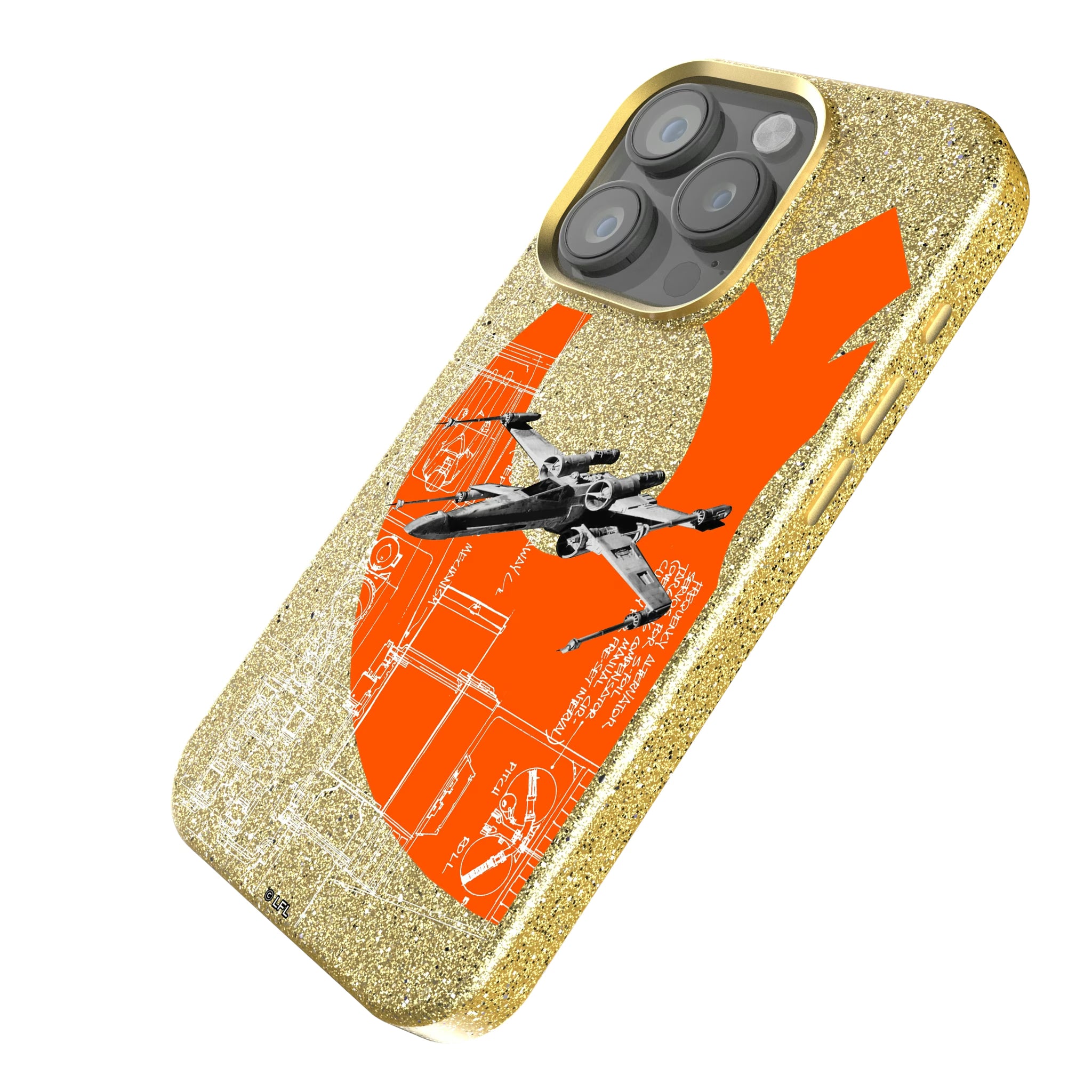 Star Wars X-Wing FactionTech iPhone Bling Phone Case for Apple iPhone - Isometric View
