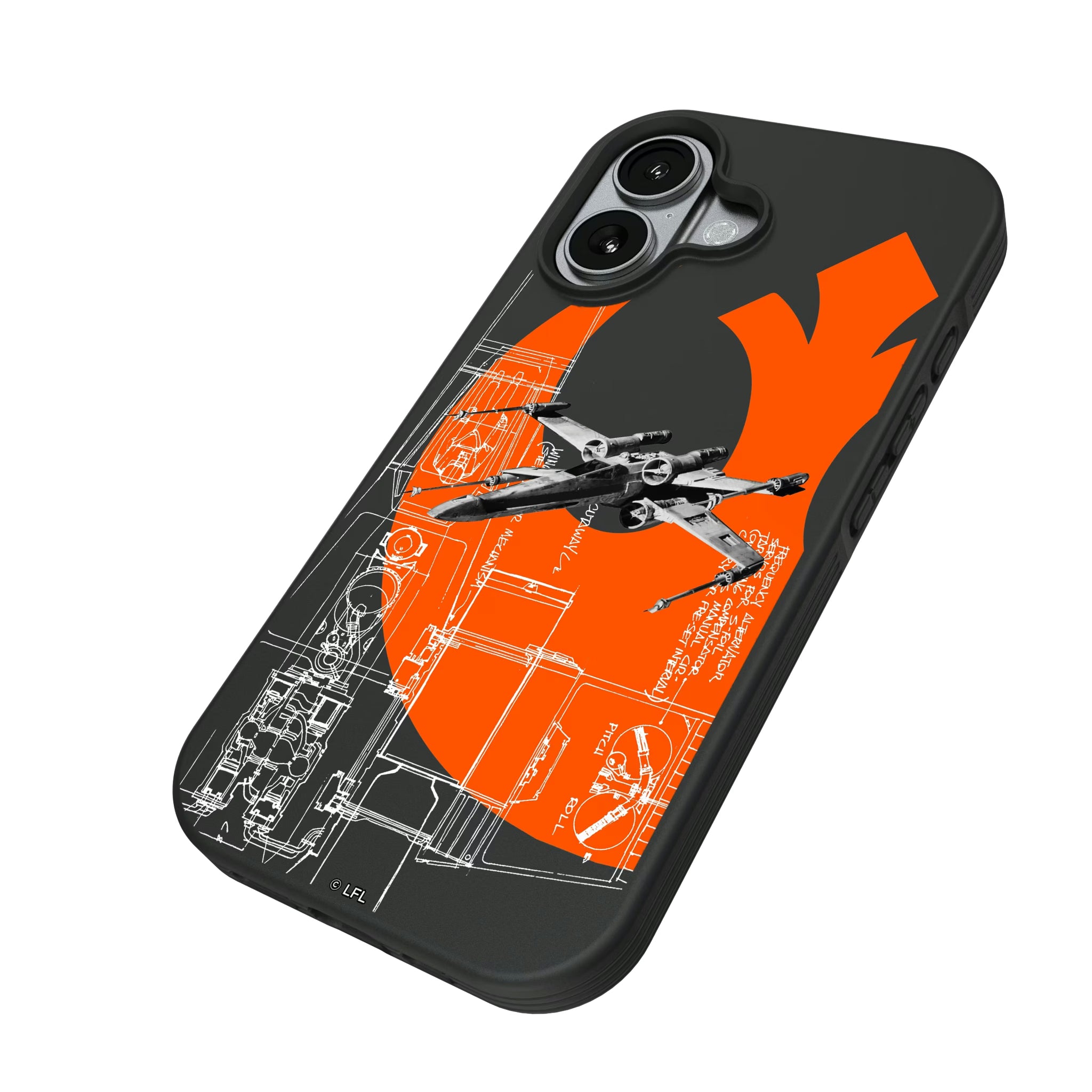 Star Wars X-Wing FactionTech iPhone Bump Phone Case for Apple iPhone - Isometric View#Device_iPhone 17