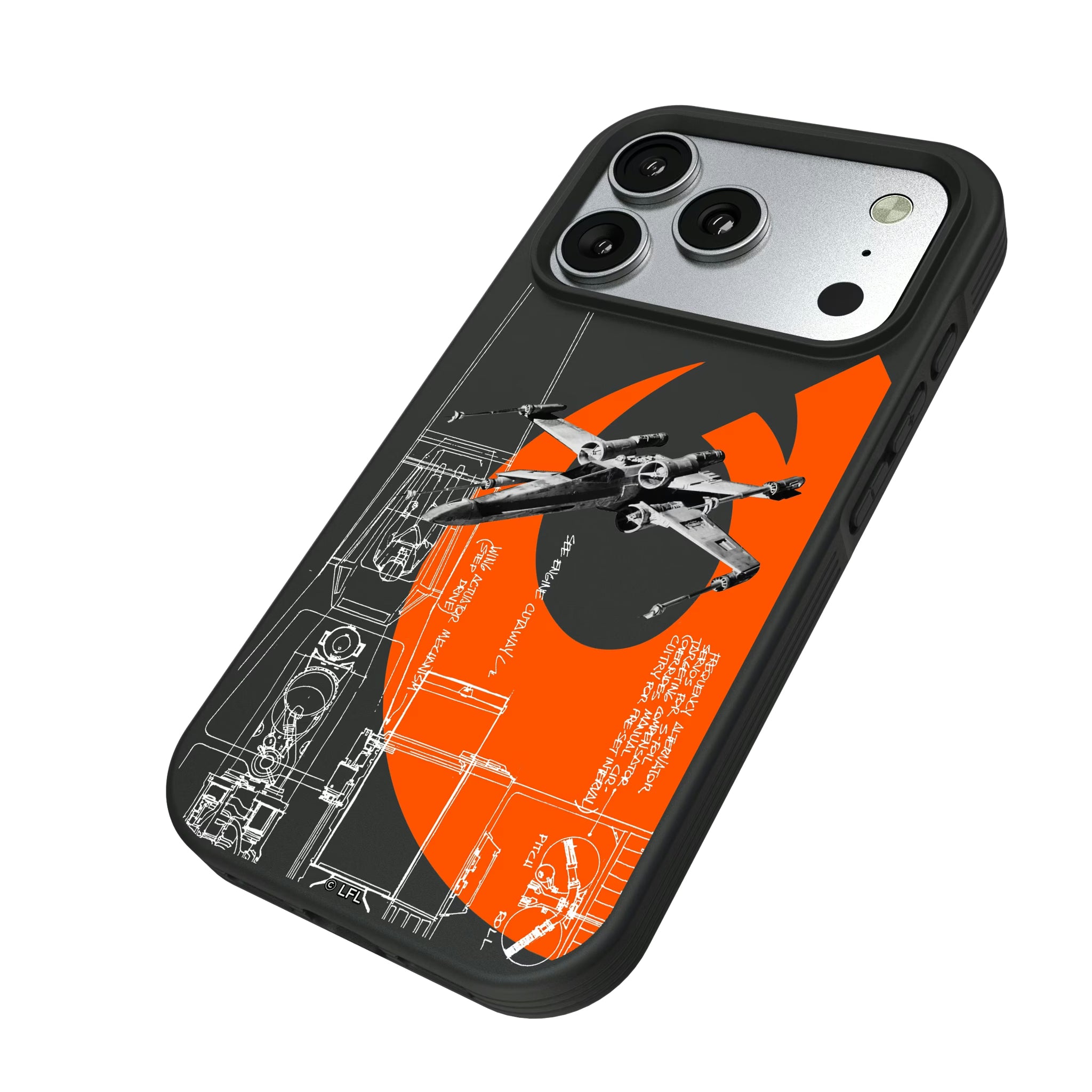 Star Wars X-Wing FactionTech iPhone Bump Phone Case for Apple iPhone - Isometric View#Device_iPhone 17 Pro