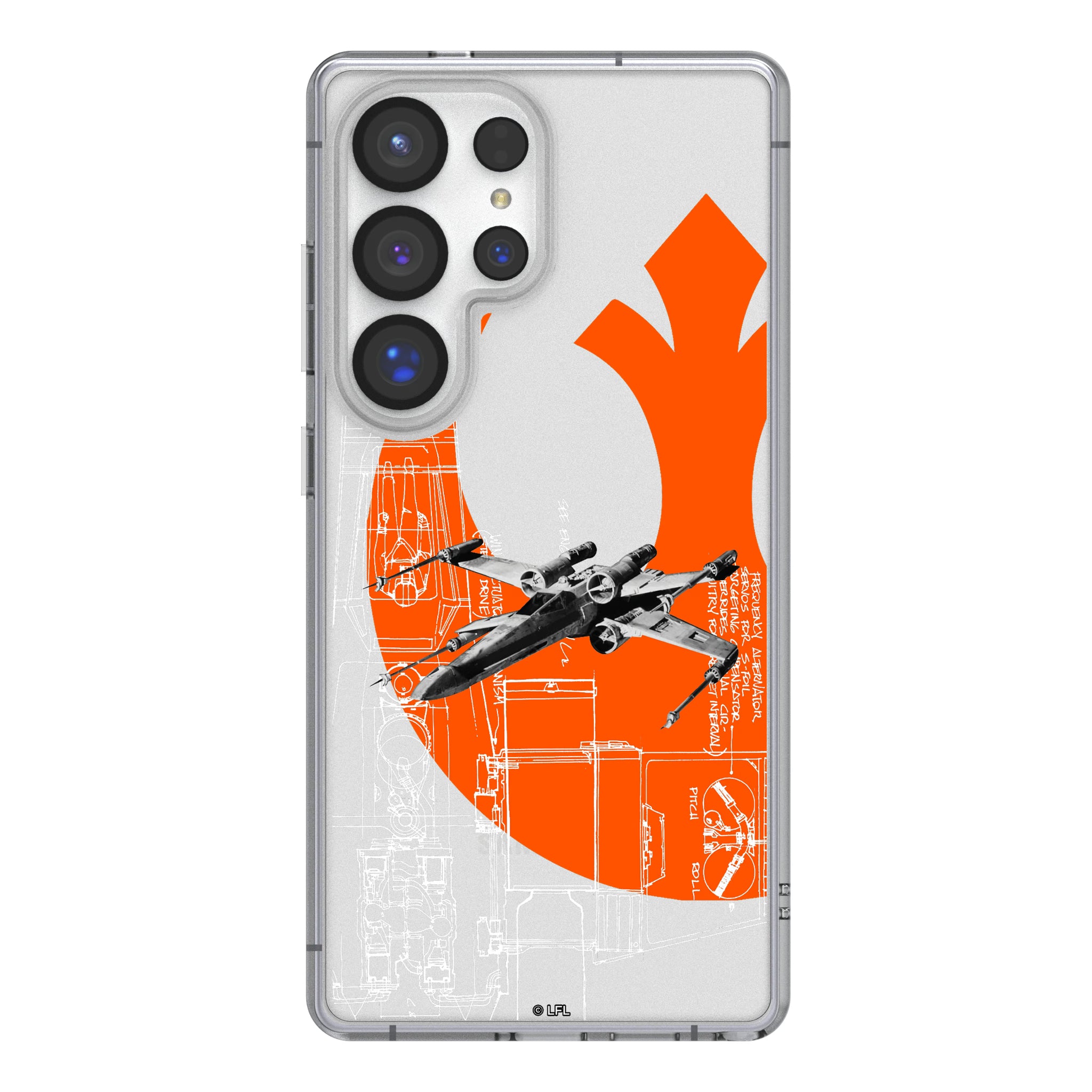 Star Wars X-Wing FactionTech Galaxy Clear Phone Case for Samsung Galaxy