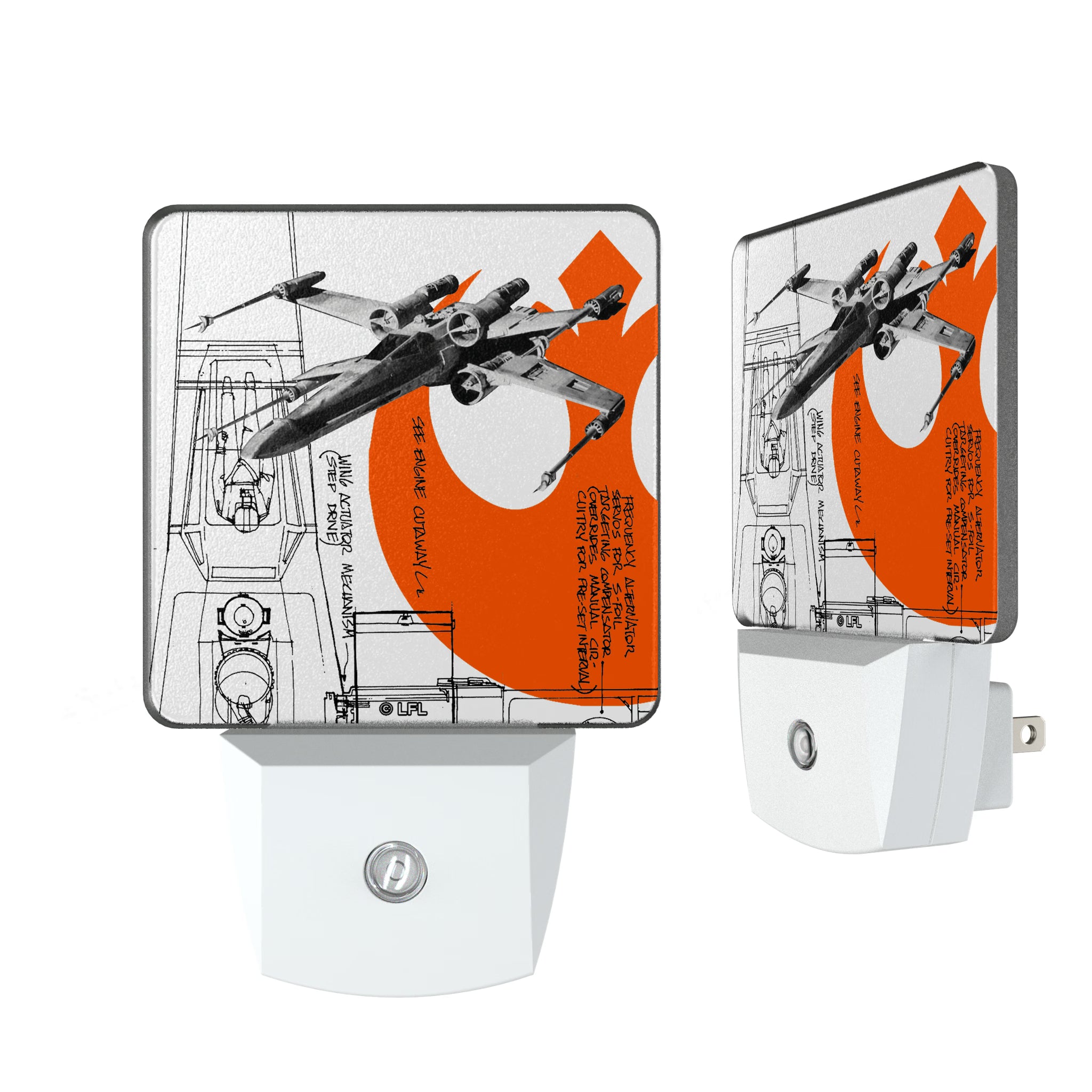 Star Wars X-Wing FactionTech Night Light 2-Pack