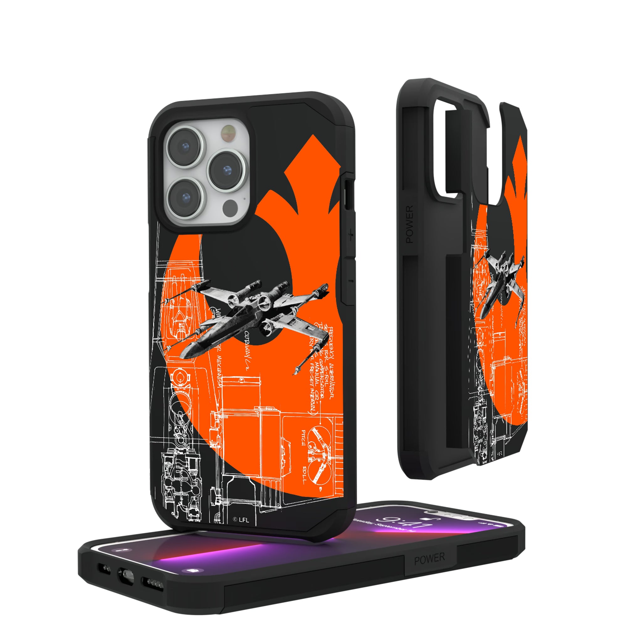 Star Wars X-Wing FactionTech iPhone Rugged Phone Case for Apple iPhone#Device_iPhone 13 Pro