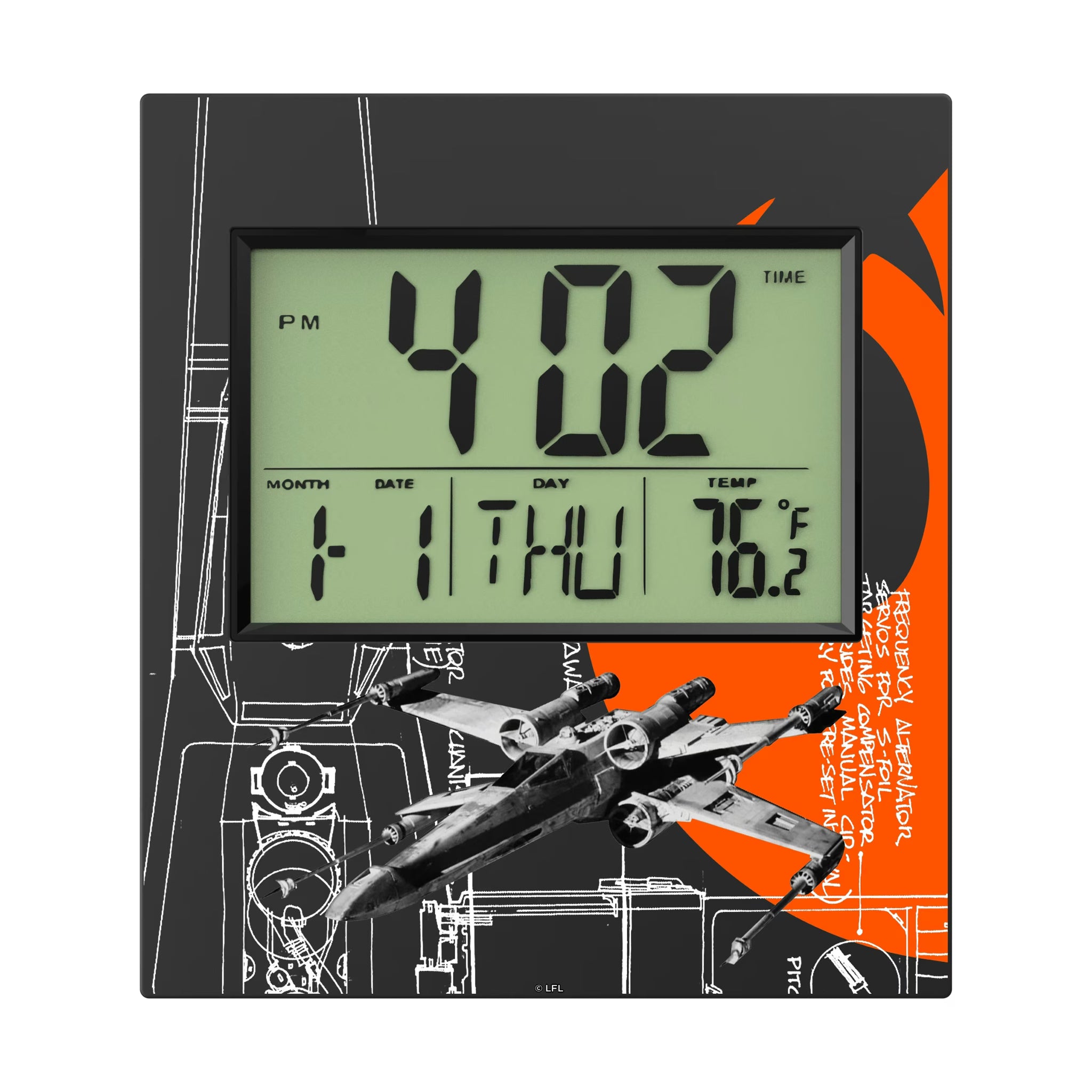Star Wars X-Wing FactionTech Wall Clock