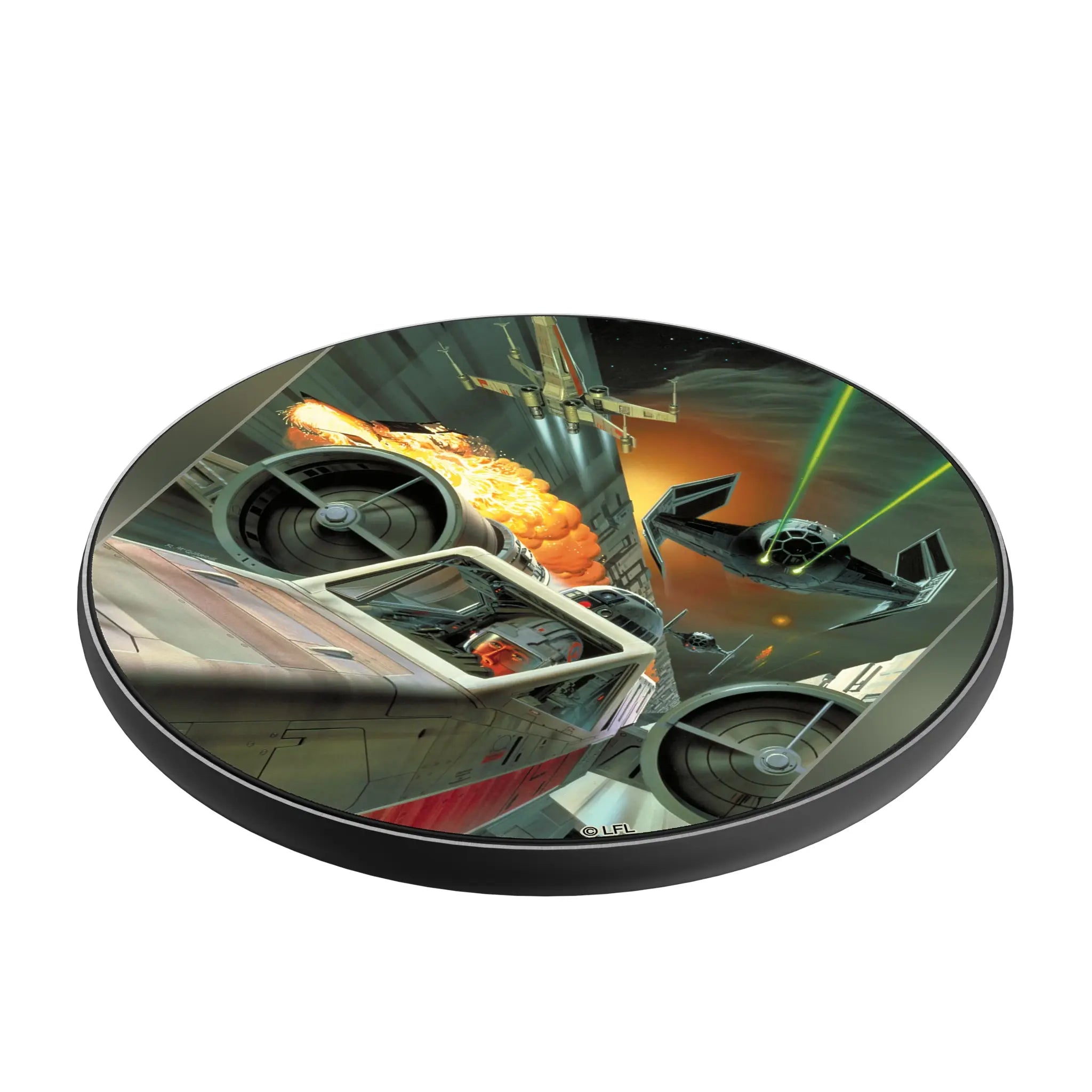 Star Wars X-Wing Portrait 15-Watt Wireless Charger - Isometric View
