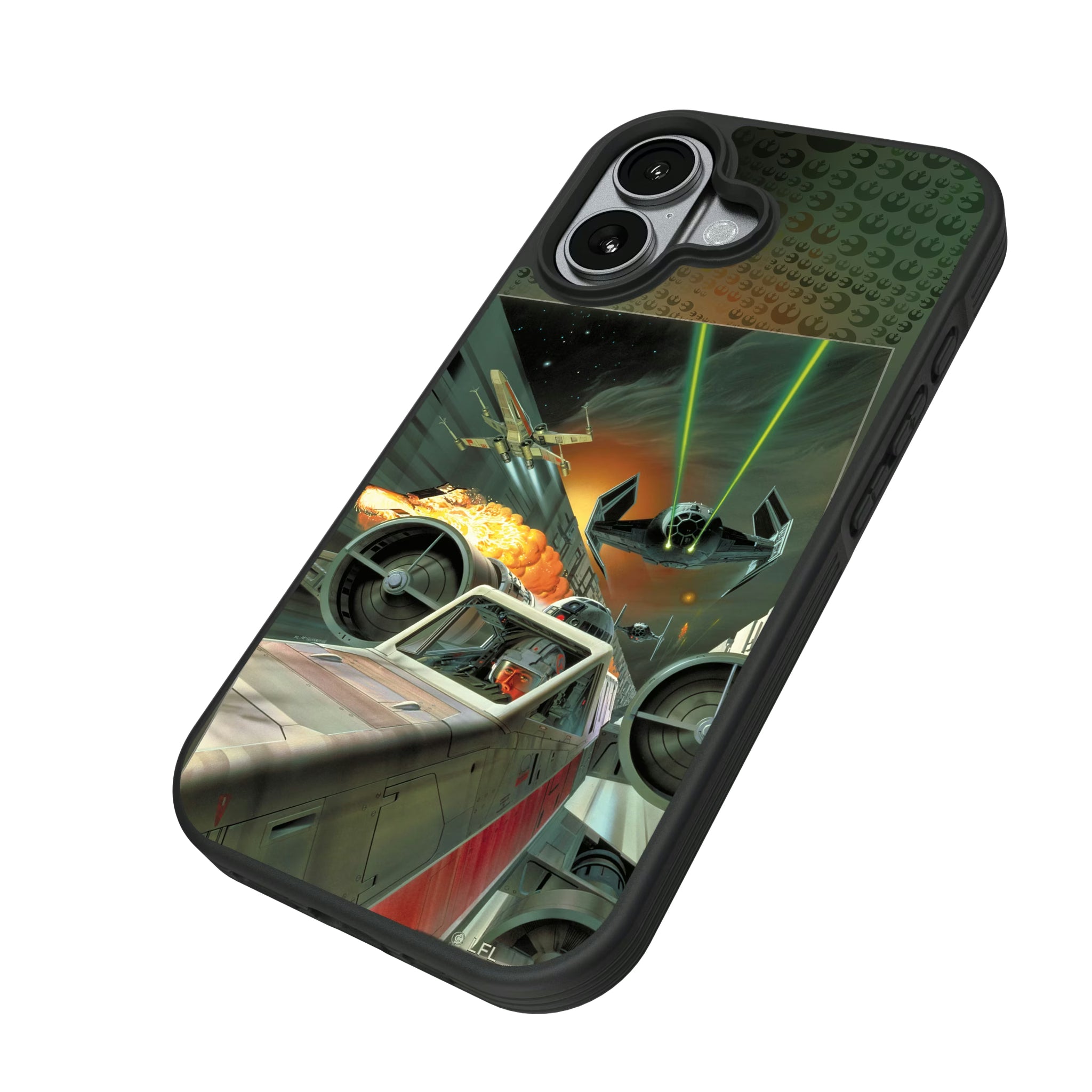 Star Wars X-Wing Portrait iPhone Bump Phone Case for Apple iPhone - Isometric View#Device_iPhone 17