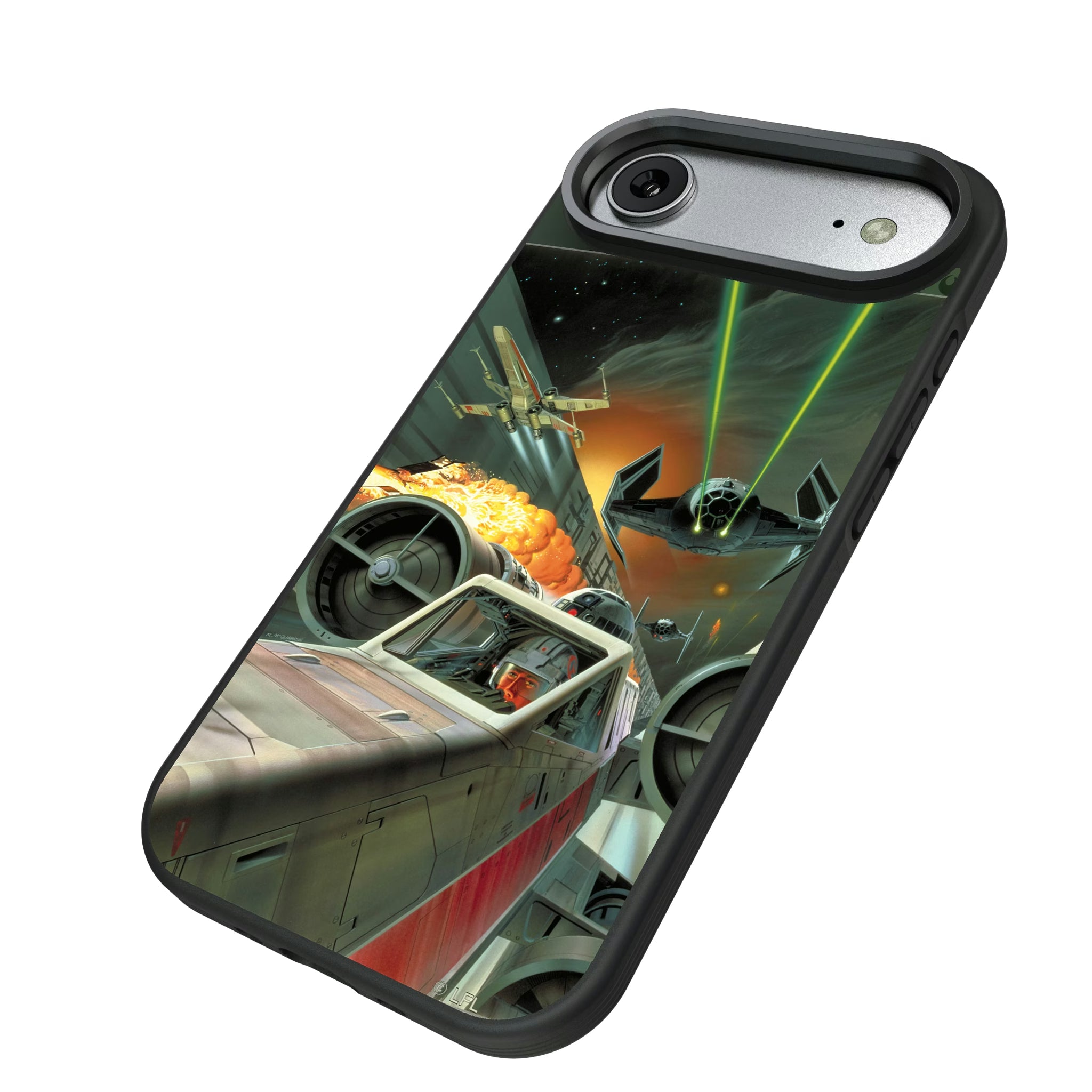 Star Wars X-Wing Portrait iPhone Bump Phone Case for Apple iPhone - Isometric View#Device_iPhone Air
