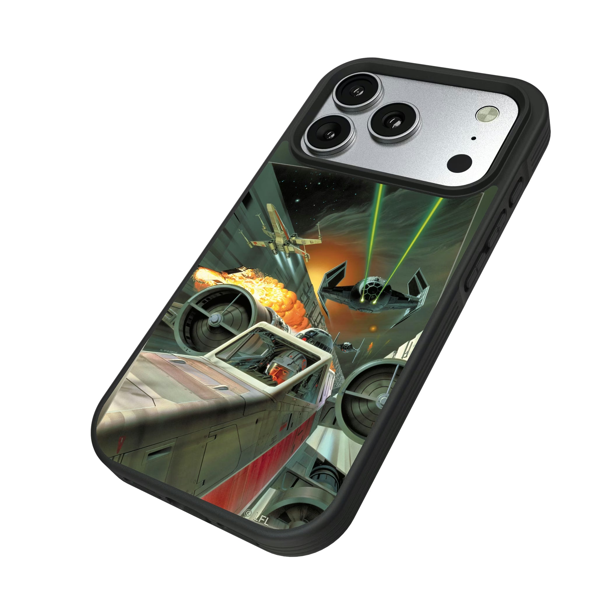 Star Wars X-Wing Portrait iPhone Bump Phone Case for Apple iPhone - Isometric View#Device_iPhone 17 Pro