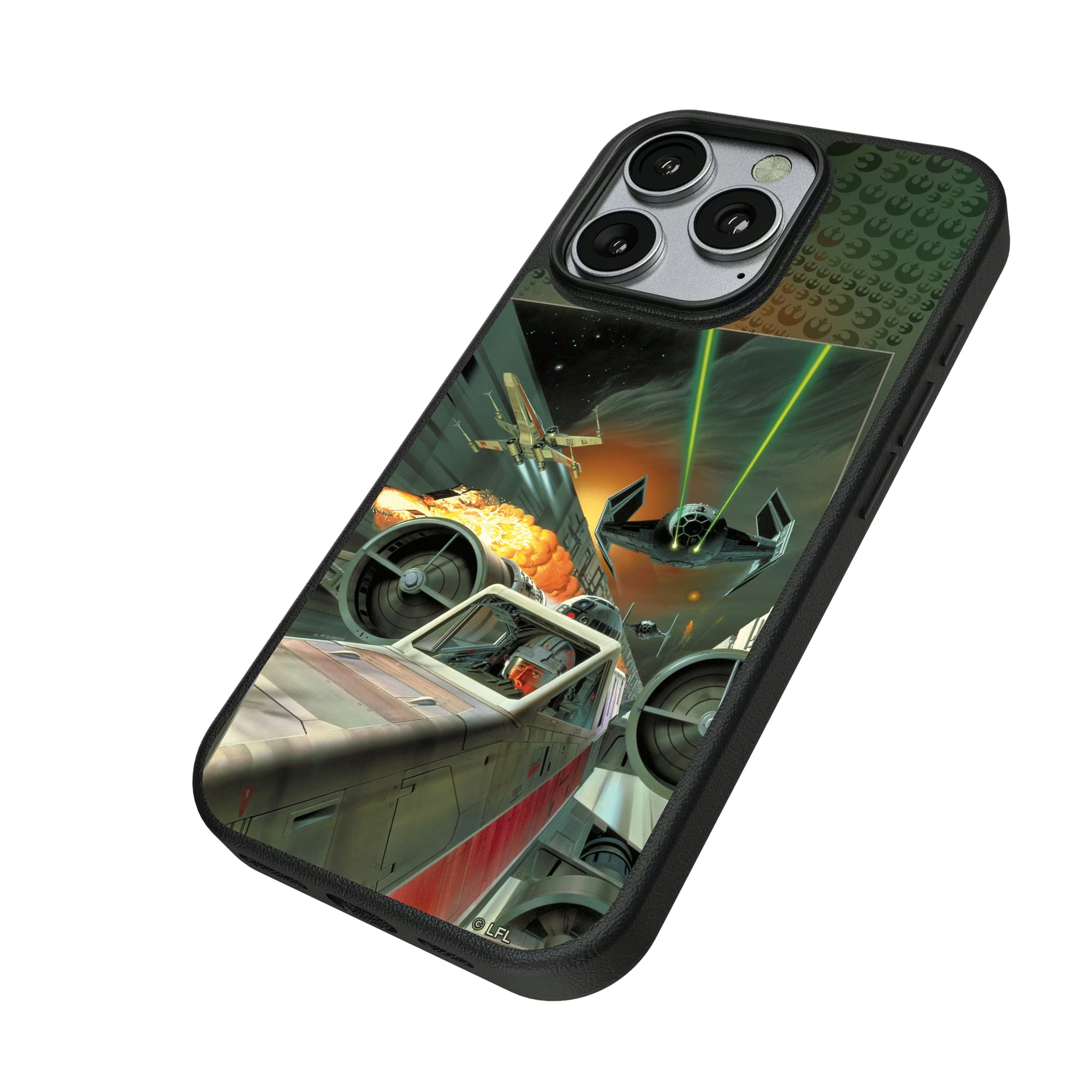 Star Wars X-Wing Portrait iPhone MagSafe Compatible Phone Case for Apple iPhone - Isometric View