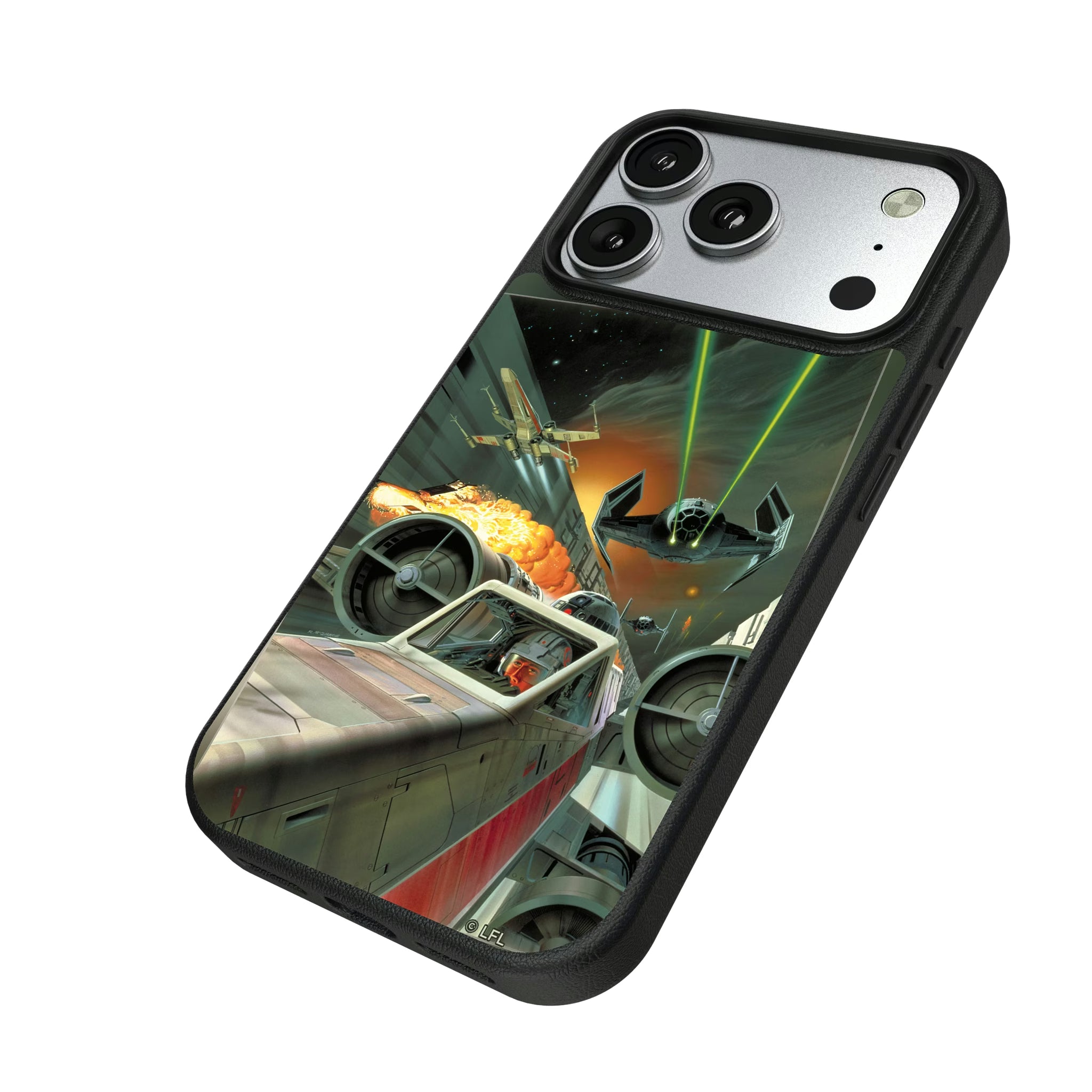 Star Wars X-Wing Portrait iPhone MagSafe Compatible Phone Case for Apple iPhone - Isometric View#Device_iPhone 17 Pro