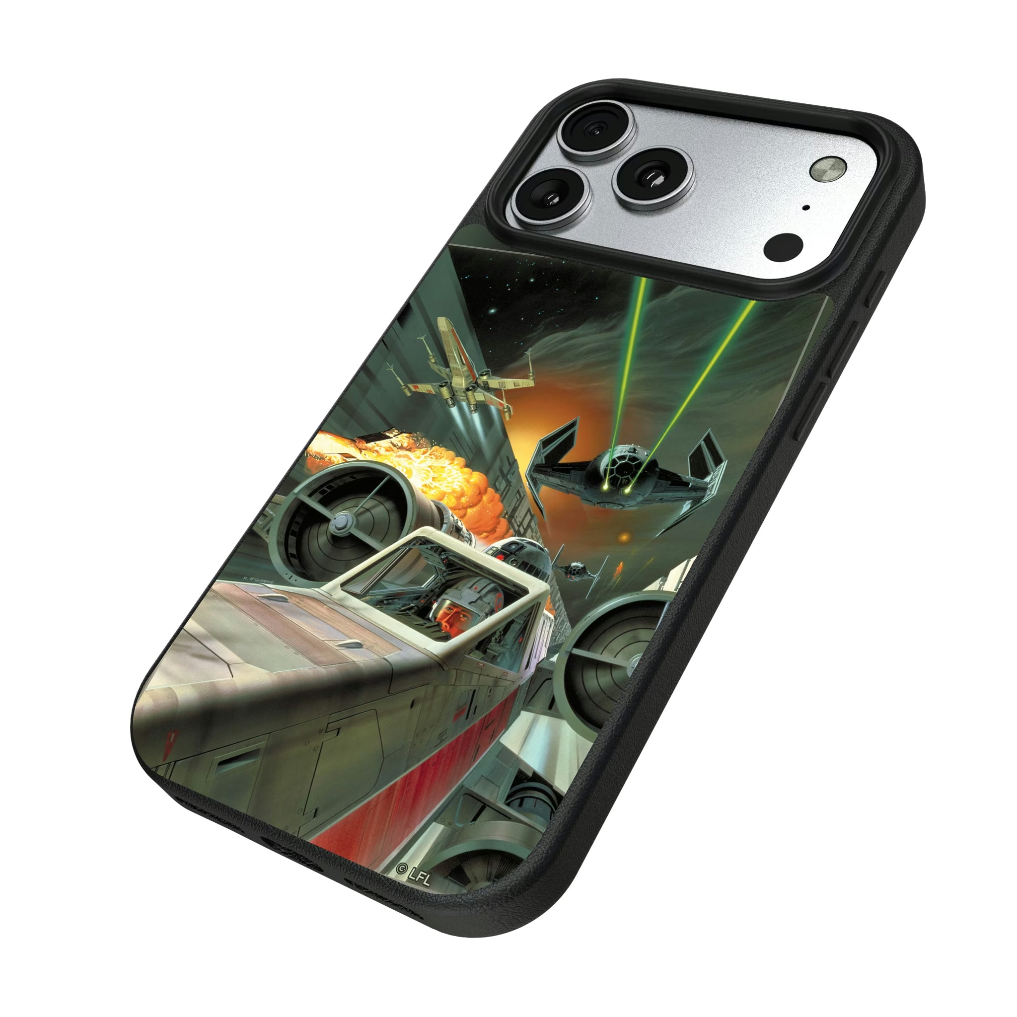Star Wars X-Wing Portrait iPhone MagSafe Compatible Phone Case for Apple iPhone - Isometric View#Device_iPhone 17 Pro Max