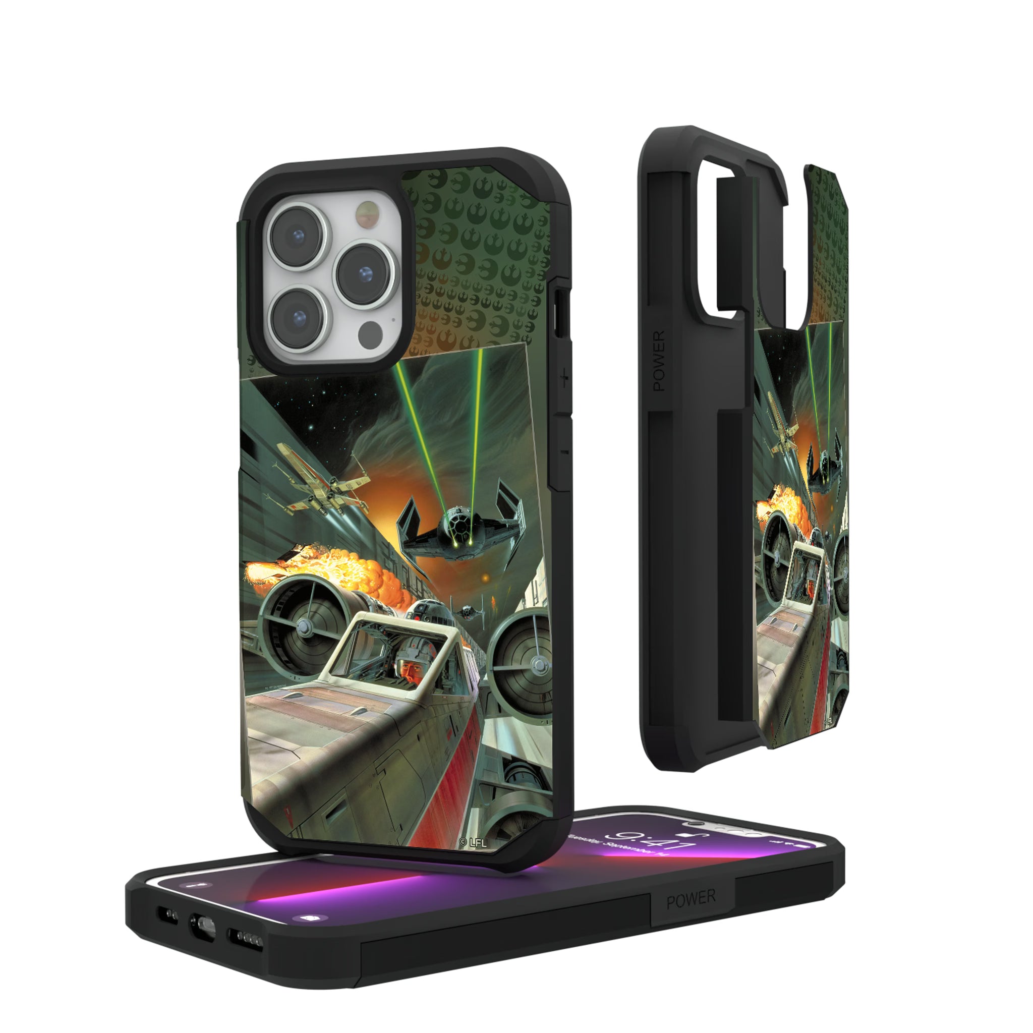 Star Wars X-Wing Portrait iPhone Rugged Phone Case for Apple iPhone#Device_iPhone 13 Pro