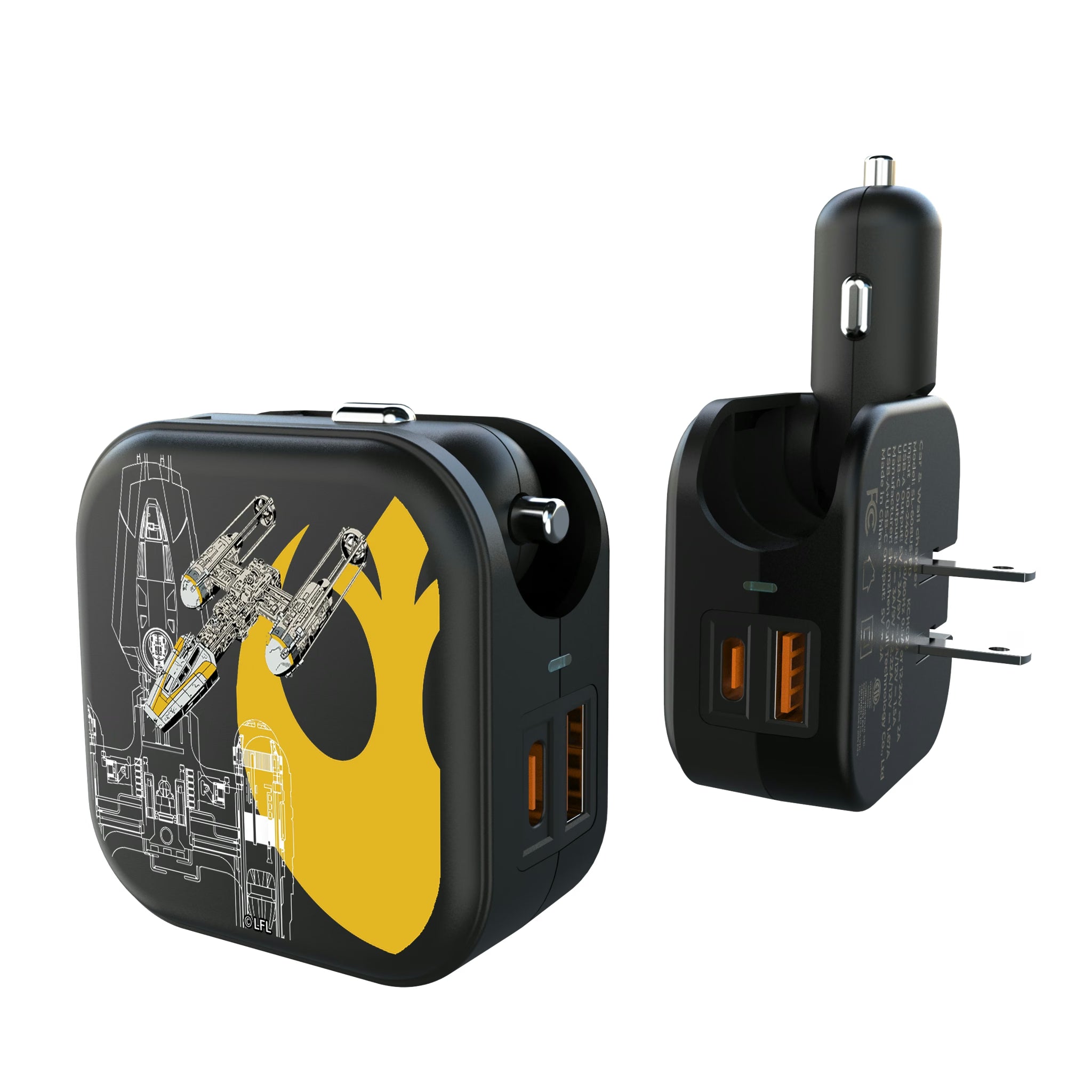 Star Wars Y-Wing FactionTech 2 in 1 USB A/C Charger