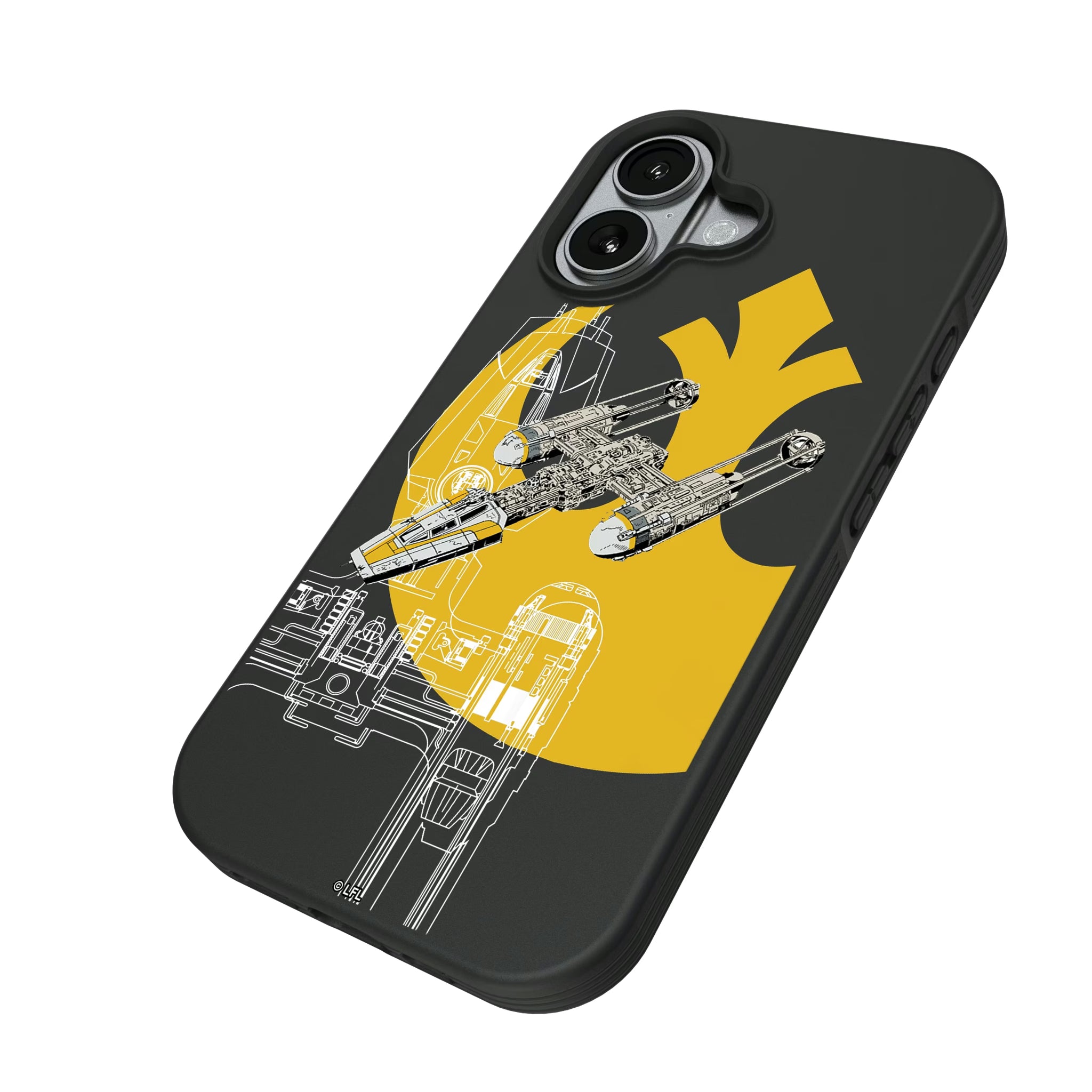 Star Wars Y-Wing FactionTech iPhone Bump Phone Case for Apple iPhone - Isometric View#Device_iPhone 17