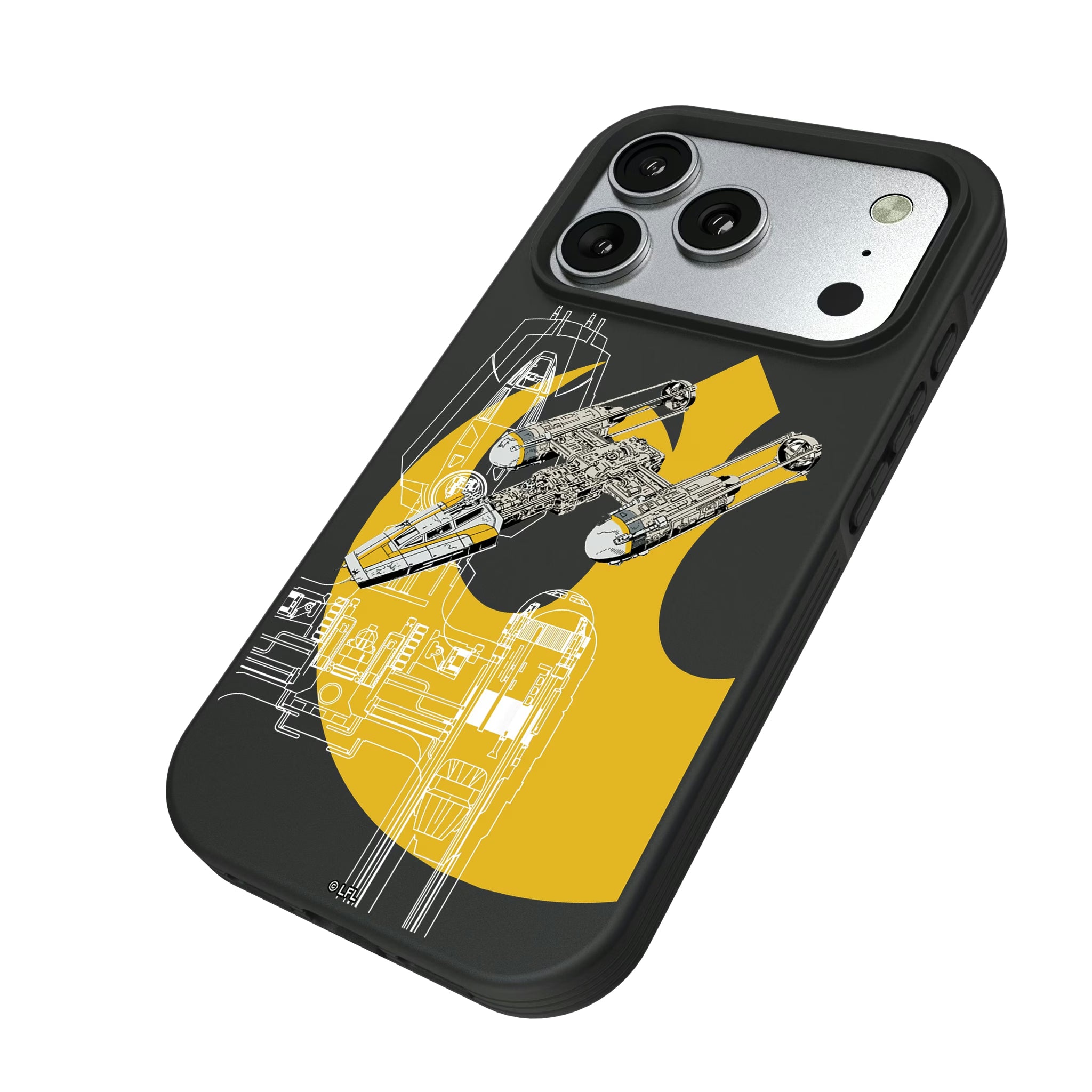 Star Wars Y-Wing FactionTech iPhone Bump Phone Case for Apple iPhone - Isometric View#Device_iPhone 17 Pro