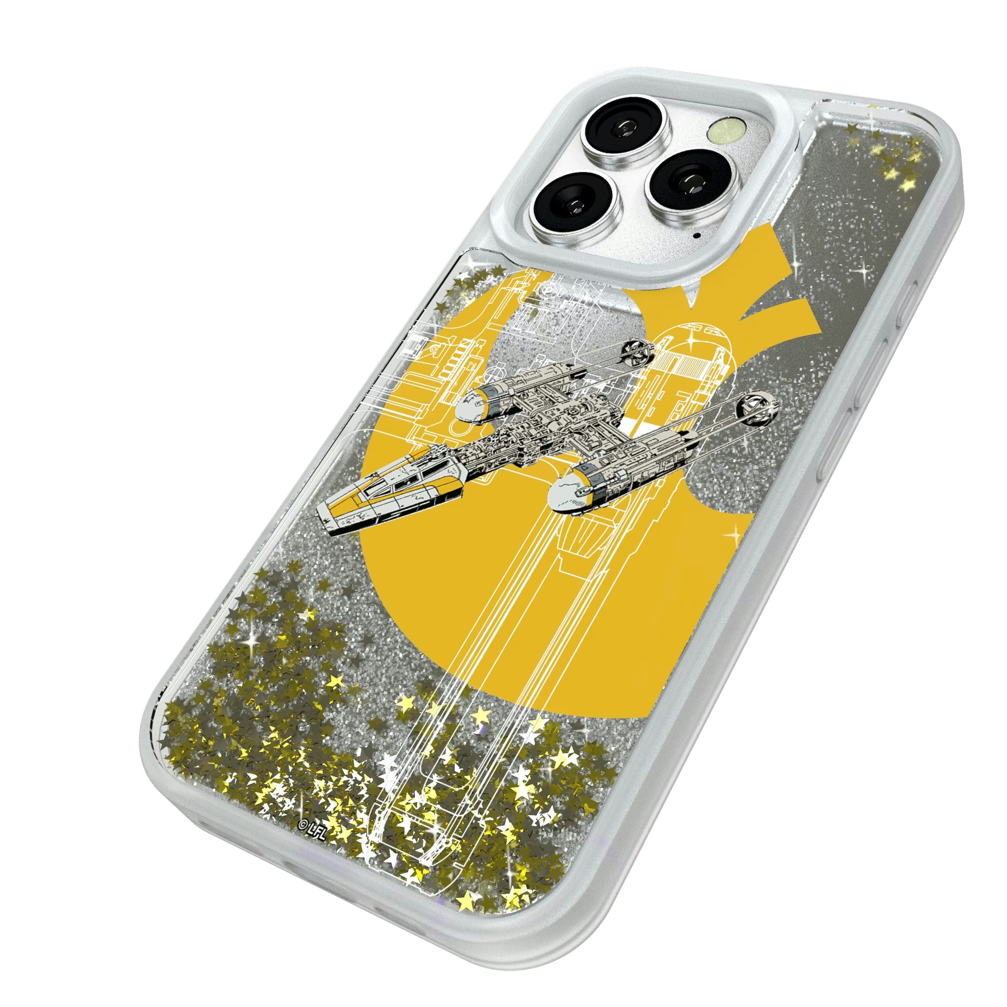 Star Wars Y-Wing FactionTech iPhone Glitter Phone Case for Apple iPhone - Isometric View#Device_iPhone 16 Pro