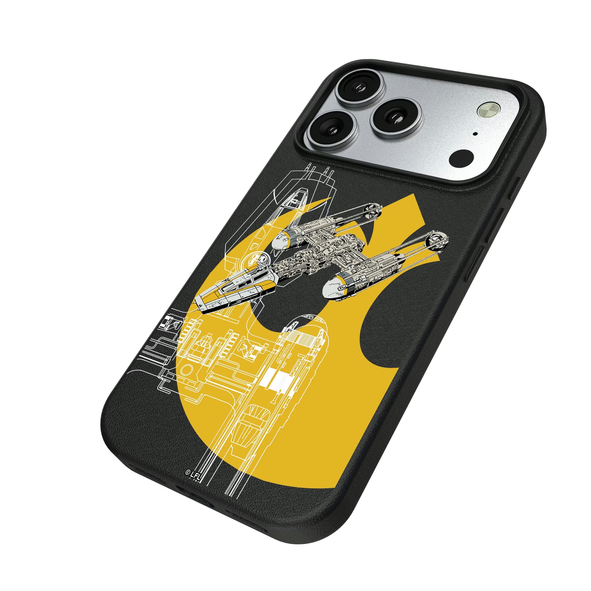 Star Wars Y-Wing FactionTech iPhone MagSafe Compatible Phone Case for Apple iPhone - Isometric View#Device_iPhone 17 Pro