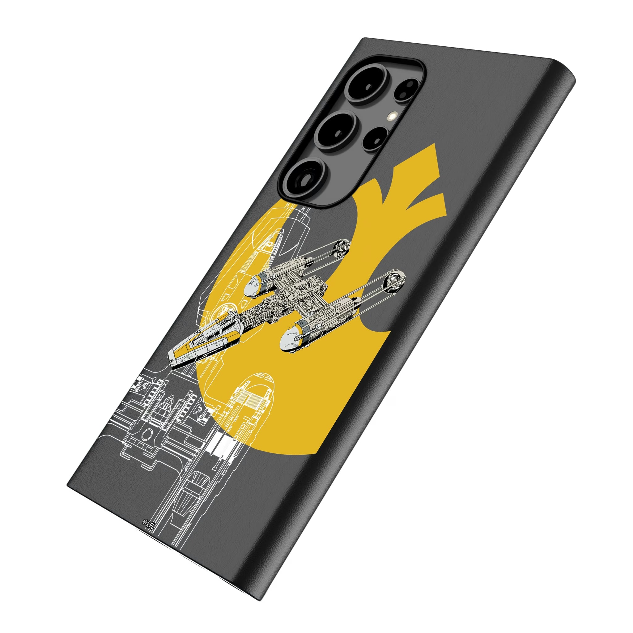 Star Wars Y-Wing FactionTech Galaxy MagSafe Compatible Phone Case for Samsung Galaxy - Isometric View