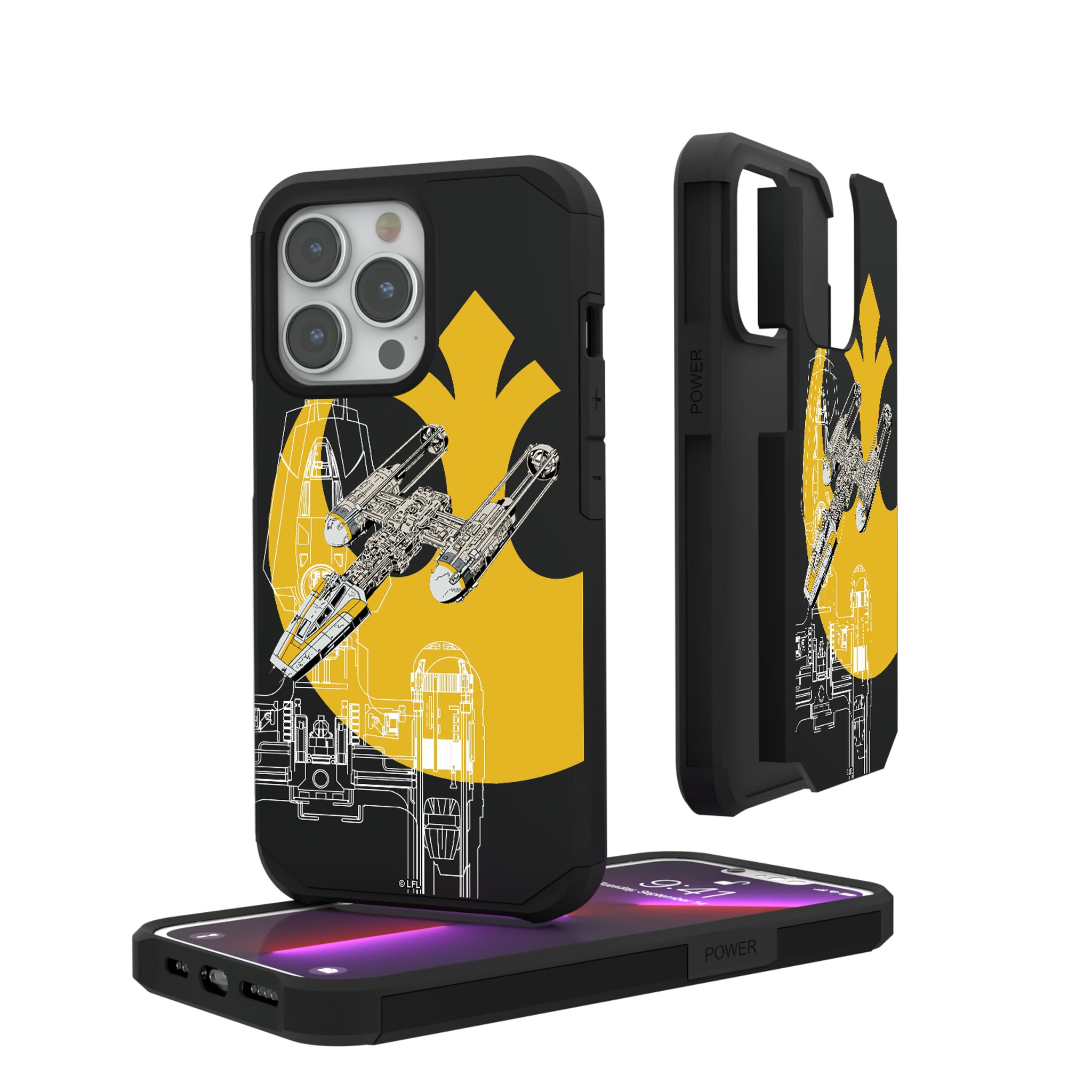 Star Wars Y-Wing FactionTech iPhone Rugged Phone Case for Apple iPhone#Device_iPhone 13 Pro