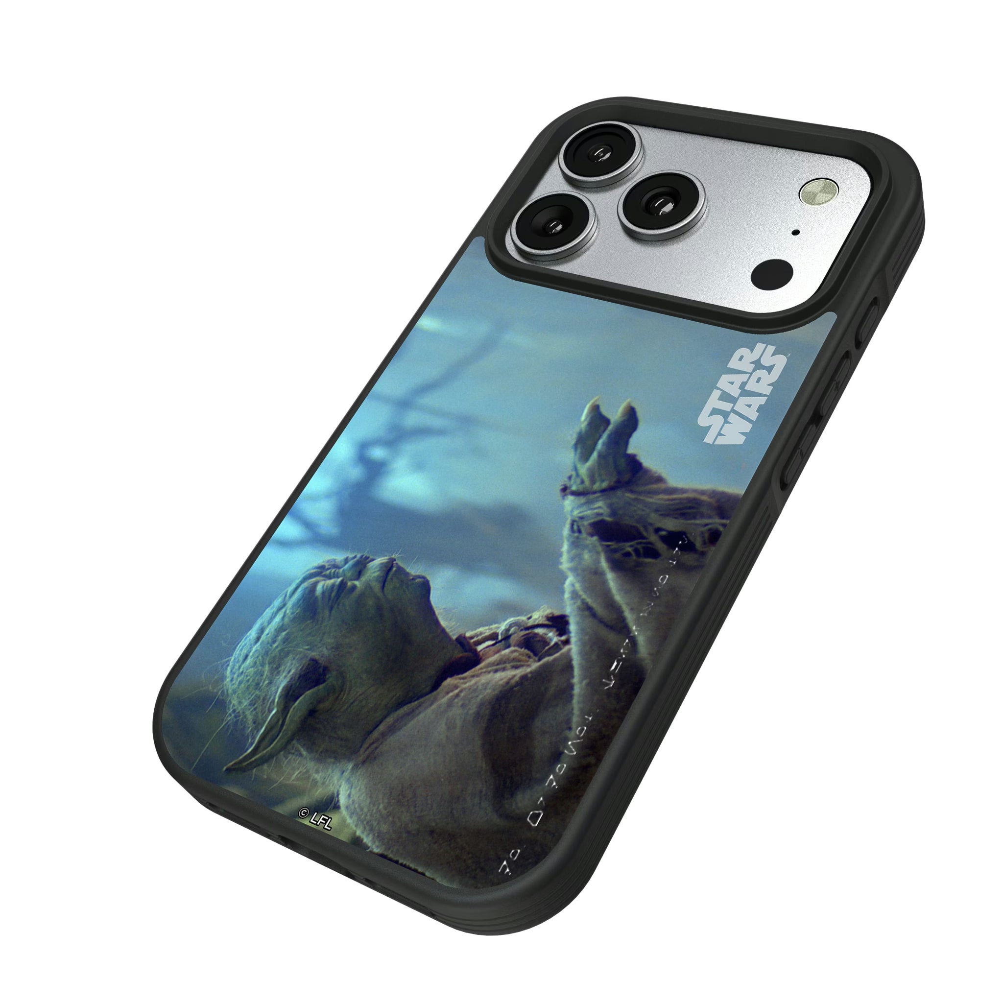 Star Wars Yoda Cinematic Moments: Discovery iPhone Bump Phone Case for Apple iPhone - Isometric View#Device_iPhone 17 Pro