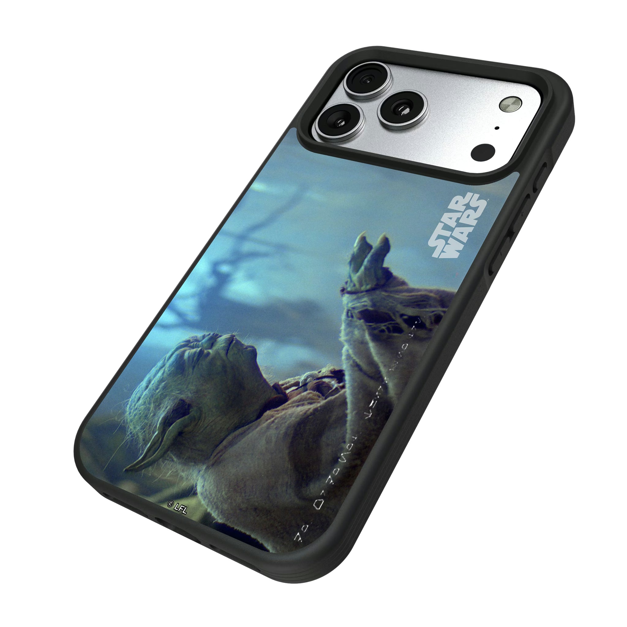Star Wars Yoda Cinematic Moments: Discovery iPhone Bump Phone Case for Apple iPhone - Isometric View#Device_iPhone 17 Pro Max