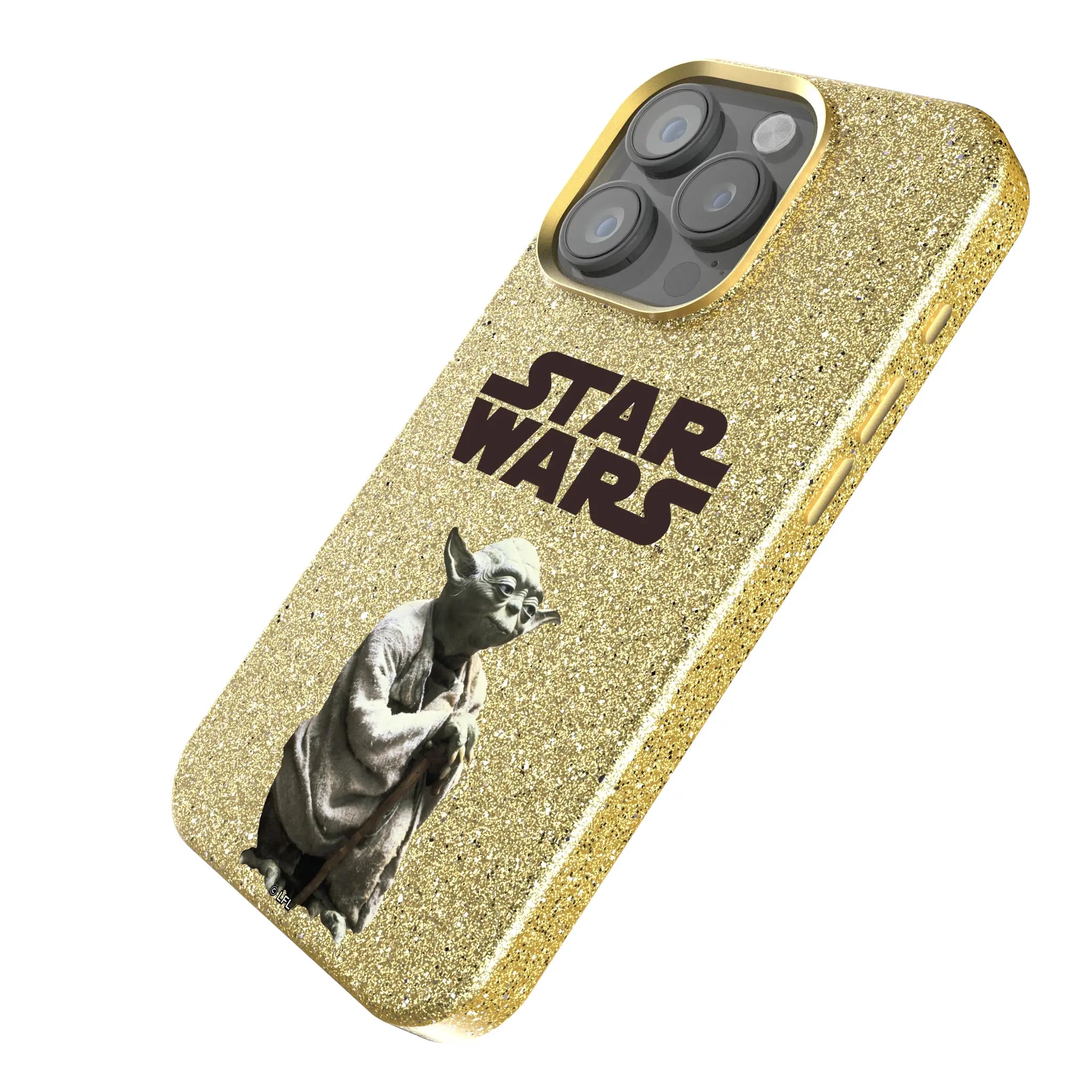Star Wars Yoda Color Block iPhone Bling Phone Case for Apple iPhone - Isometric View