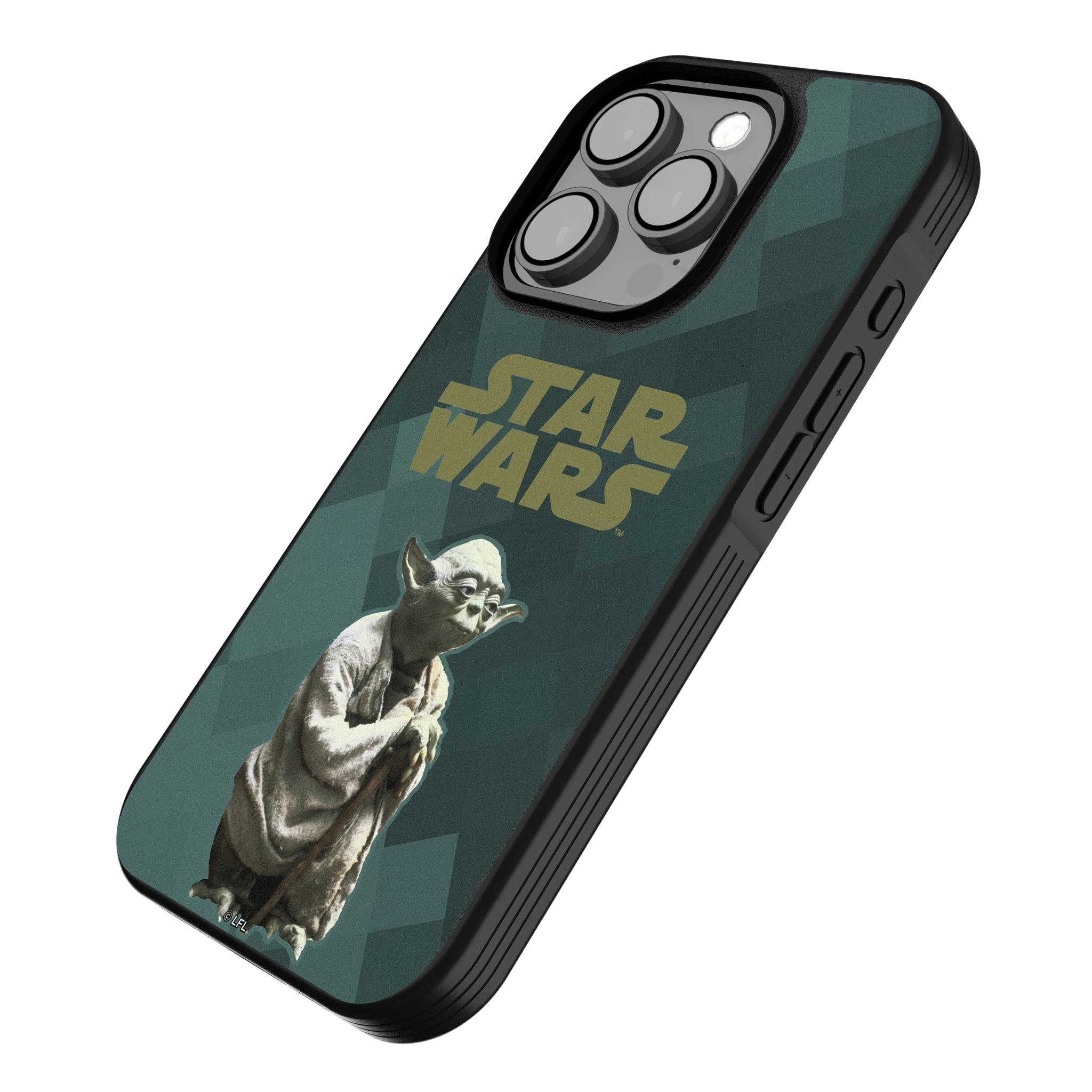 Star Wars Yoda Color Block iPhone Bump Phone Case for Apple iPhone - Isometric View