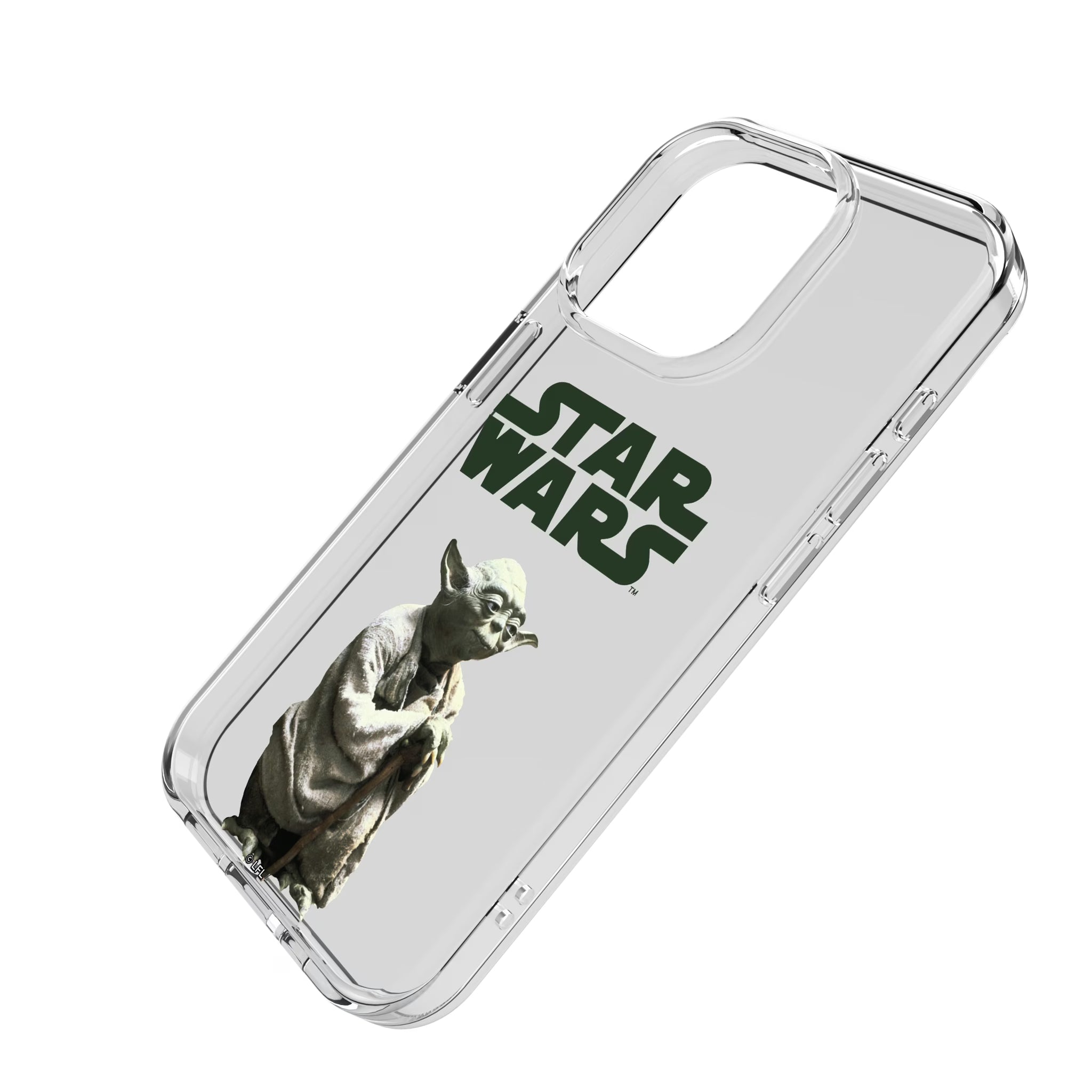 Star Wars Yoda Color Block iPhone Clear Phone Case for Apple iPhone - Isometric View