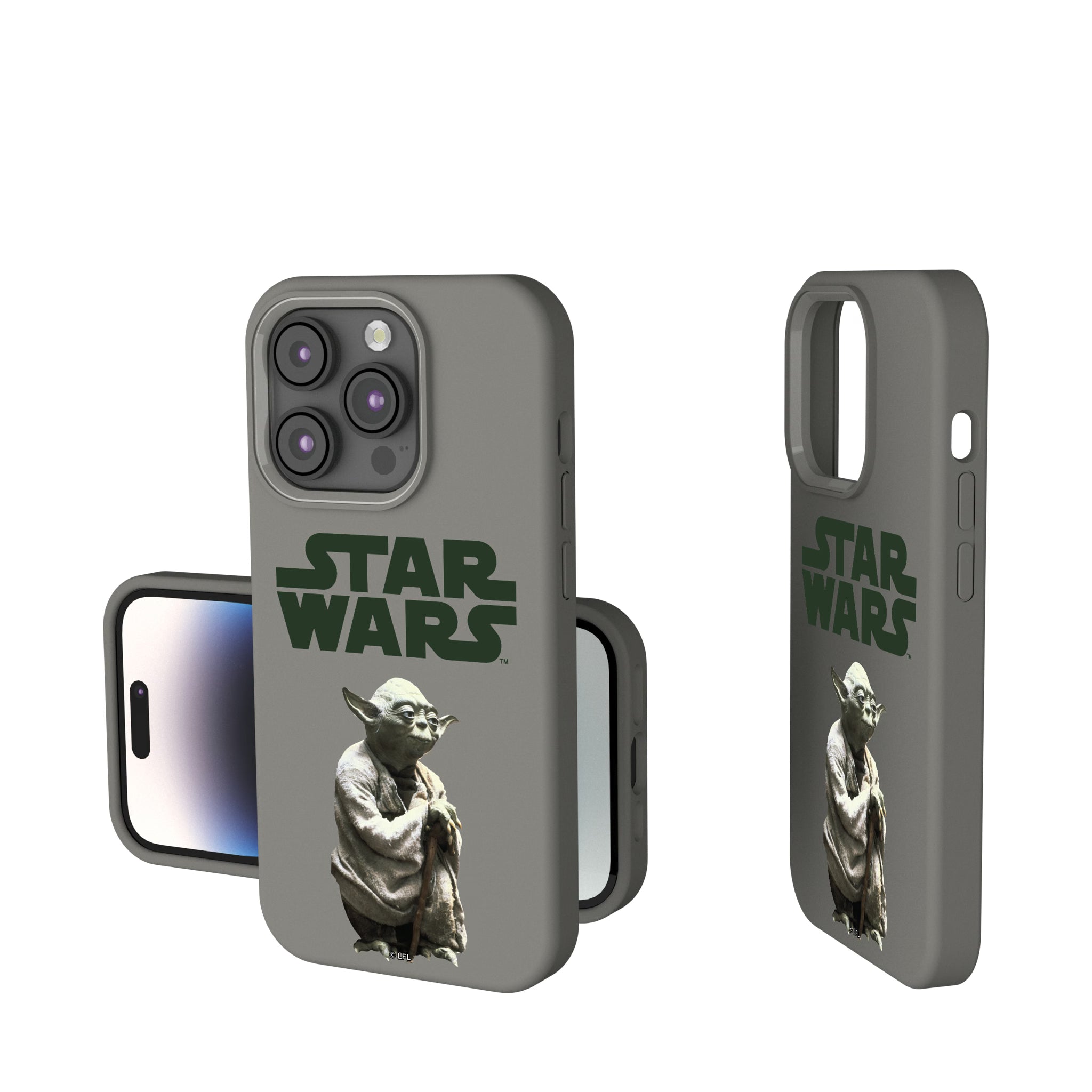 Star Wars Yoda Color Block iPhone Soft Touch Phone Case for Apple iPhone