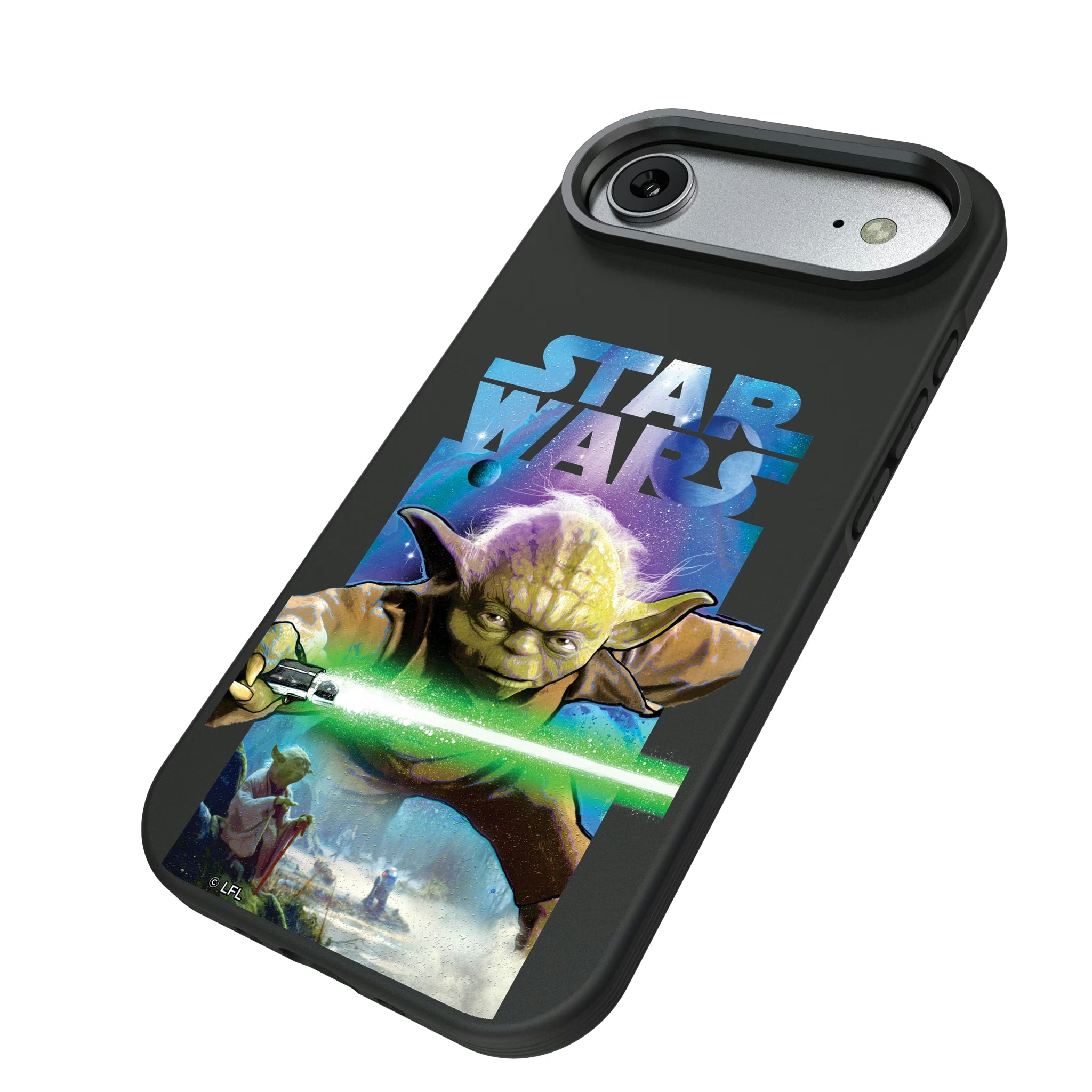 Star Wars Yoda Portrait Collage iPhone Bump Phone Case for Apple iPhone - Isometric View#Device_iPhone Air