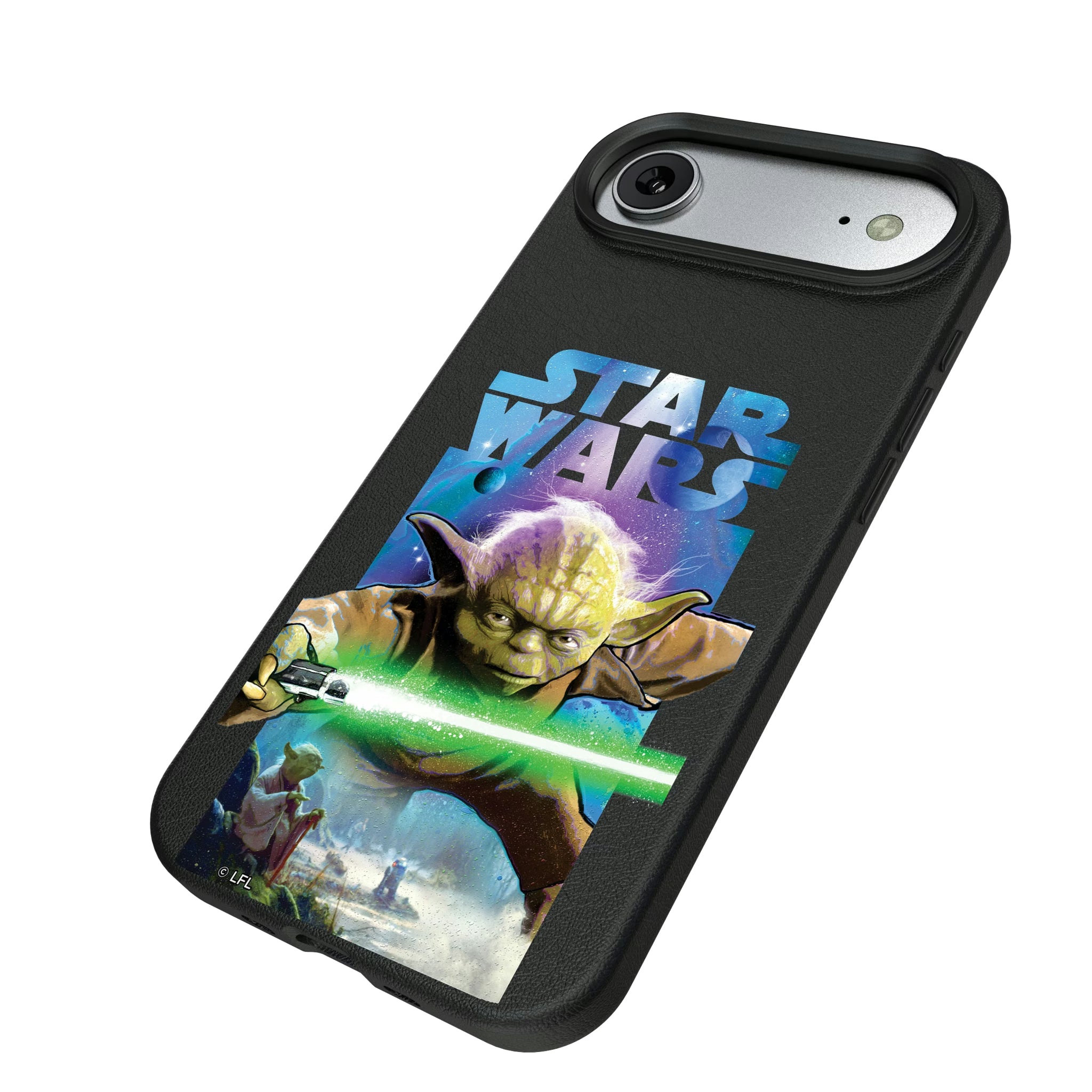 Star Wars Yoda Portrait Collage iPhone MagSafe Compatible Phone Case for Apple iPhone - Isometric View#Device_iPhone Air