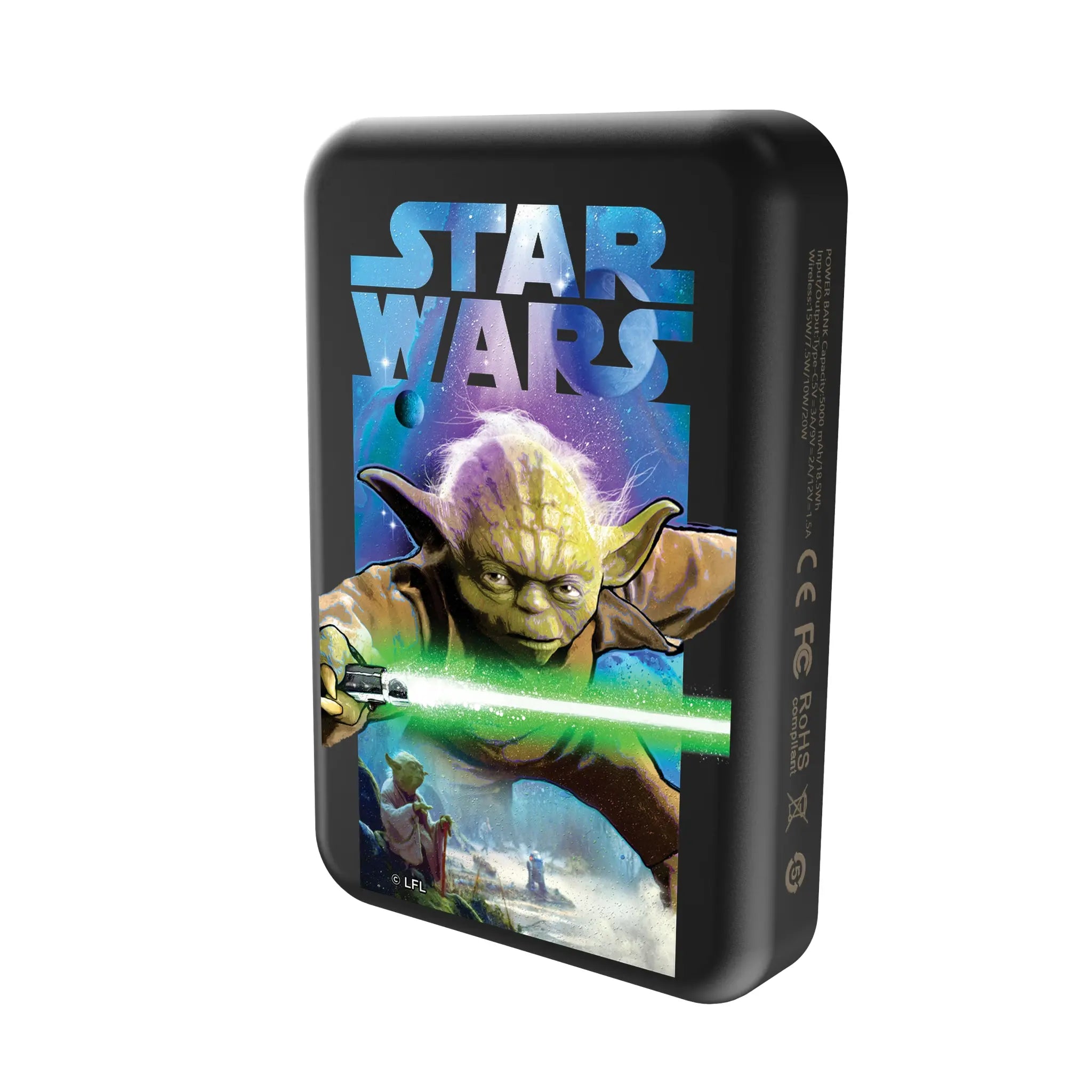 Star Wars Yoda Portrait Collage Wireless Mag Power Bank