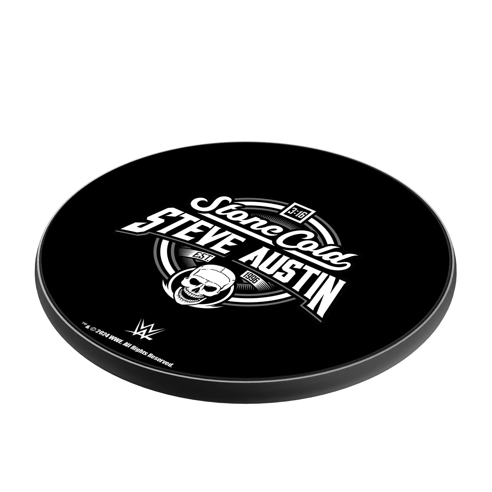 Stone Cold Steve Austin Clean 15-Watt Wireless Charger - Isometric View