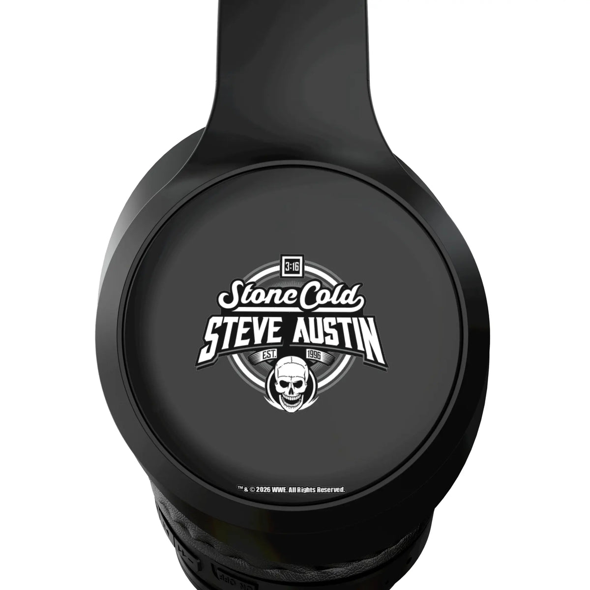 Stone Cold Steve Austin Clean Wireless Over-Ear Headphones With Case - Detail