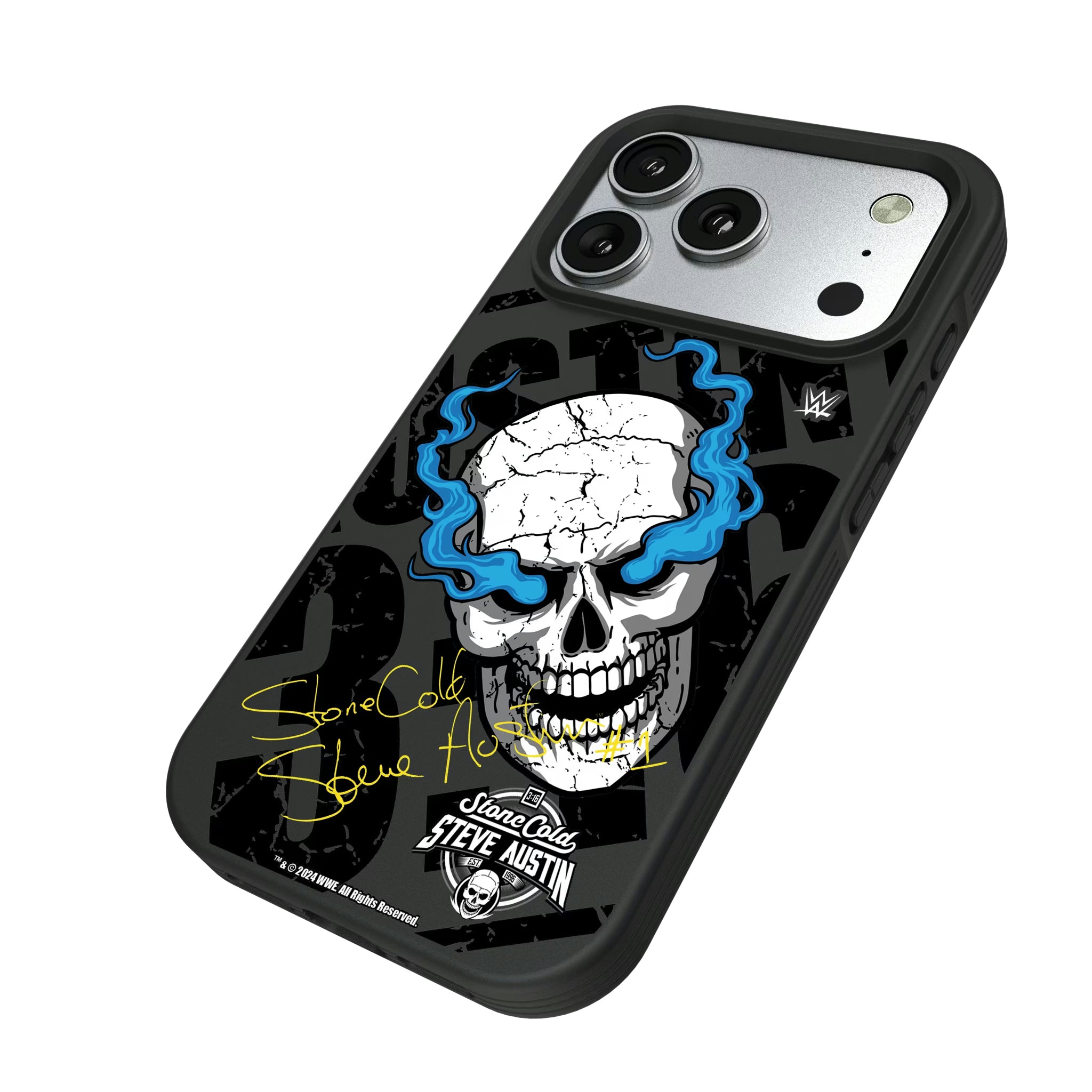 Stone Cold Steve Austin Impact iPhone Bump Phone Case for Apple iPhone - Isometric View#Device_iPhone 17 Pro
