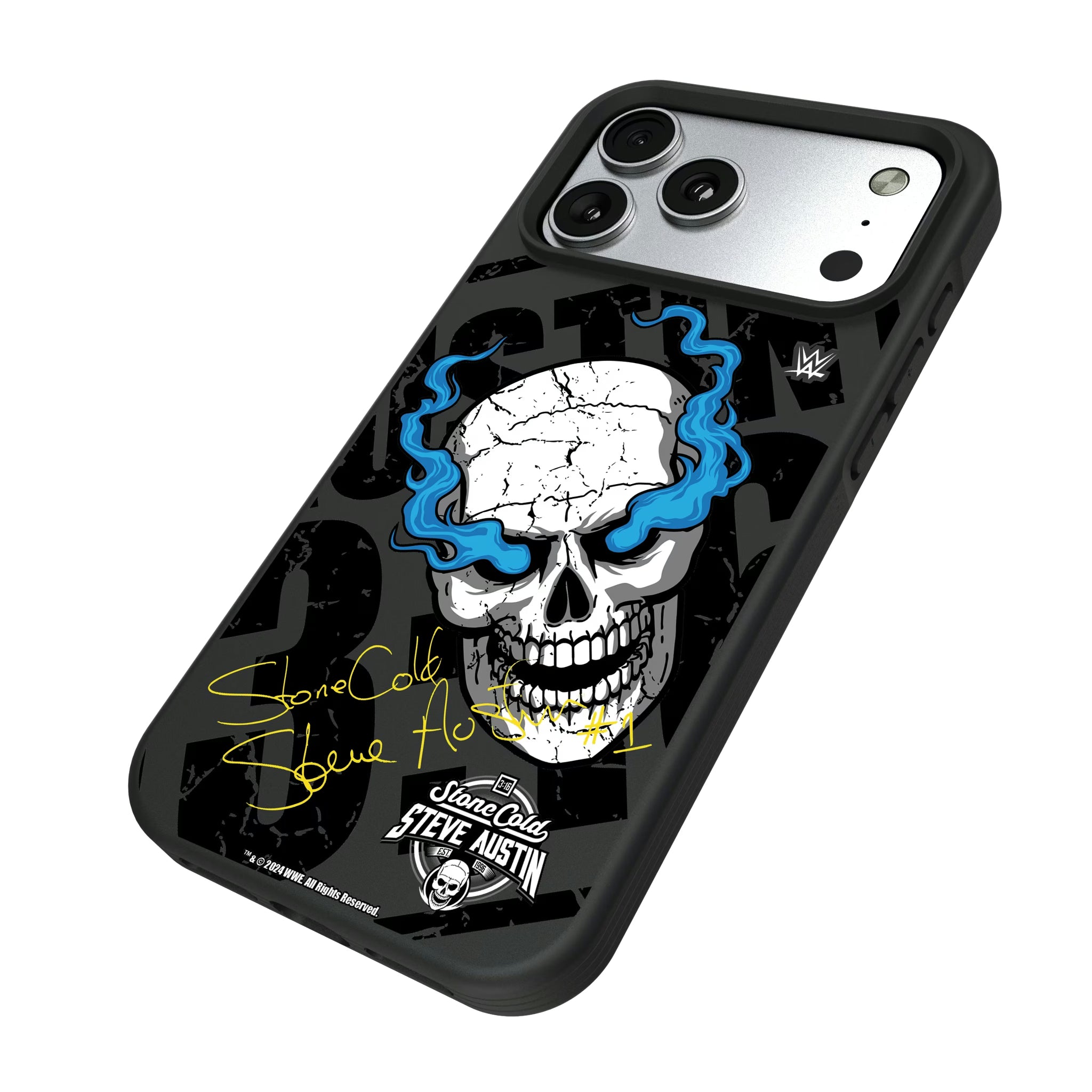 Stone Cold Steve Austin Impact iPhone Bump Phone Case for Apple iPhone - Isometric View#Device_iPhone 17 Pro Max