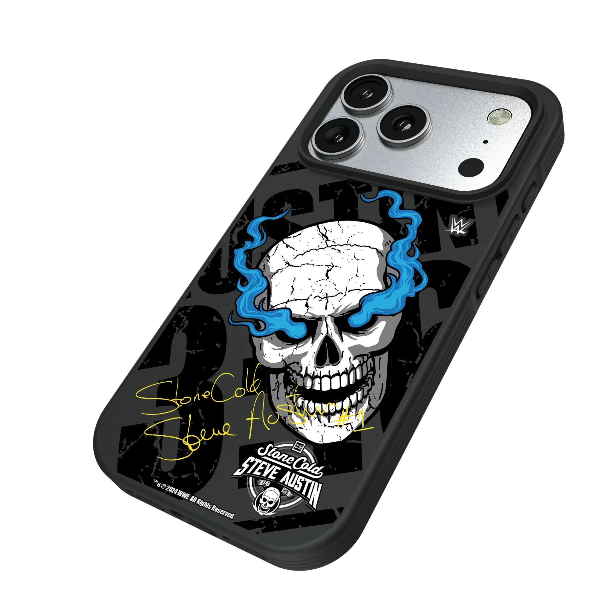 Stone Cold Steve Austin Impact iPhone Bump Phone Case for Apple iPhone - Isometric View#Device_iPhone 17 Pro