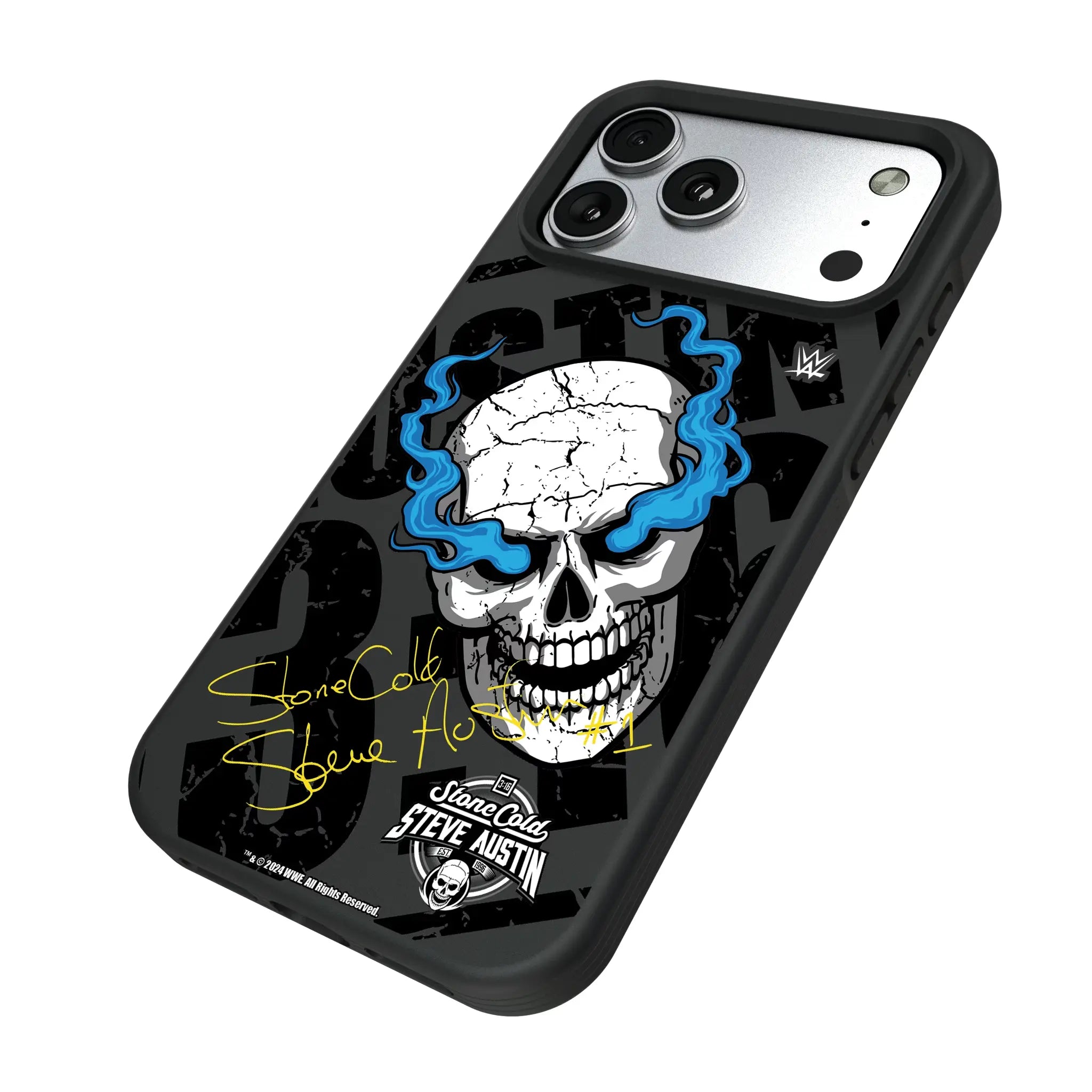 Stone Cold Steve Austin Impact iPhone Bump Phone Case for Apple iPhone - Isometric View#Device_iPhone 17 Pro Max