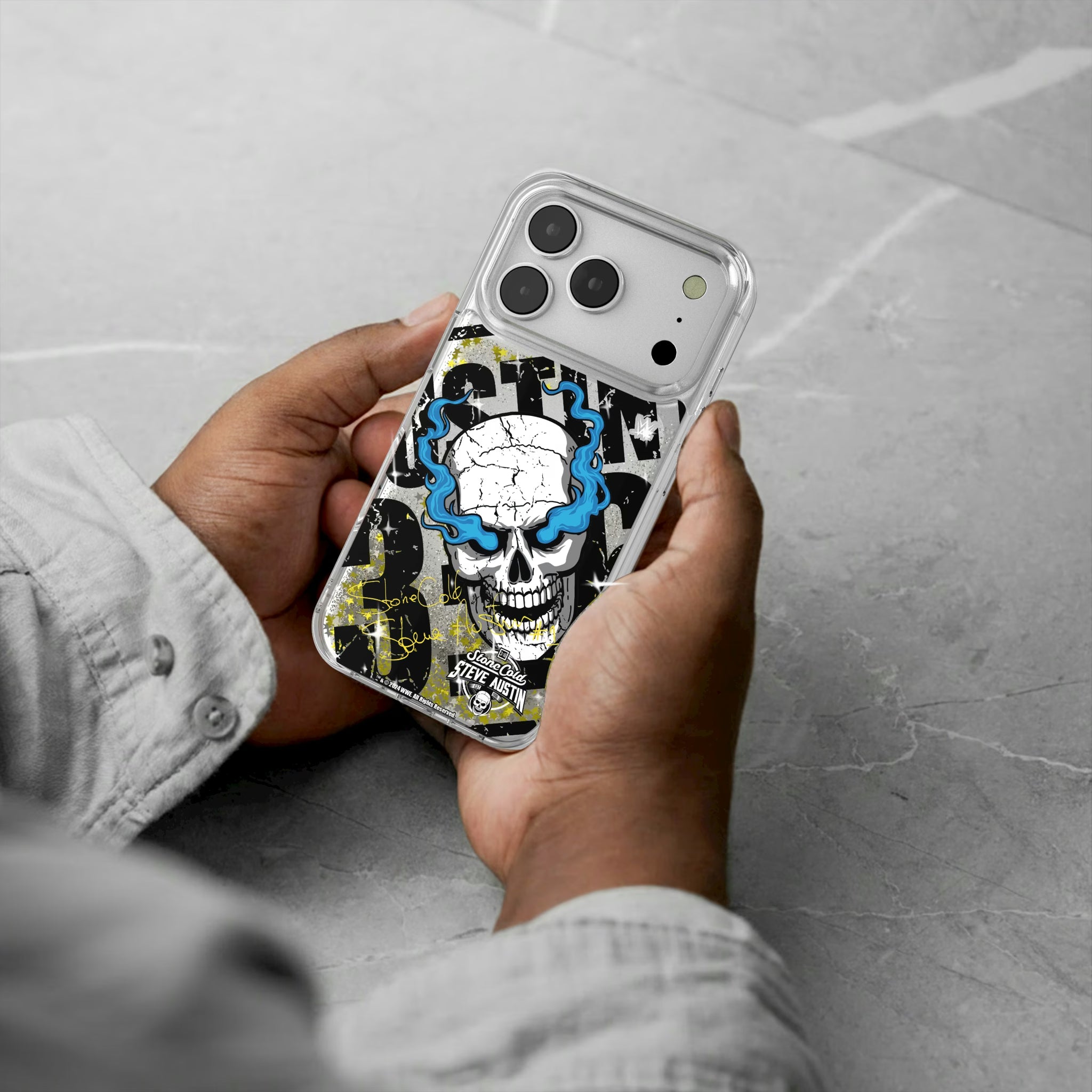 Stone Cold Steve Austin Impact iPhone Glitter Phone Case for Apple iPhone - Lifestyle#Device_iPhone 16 Pro